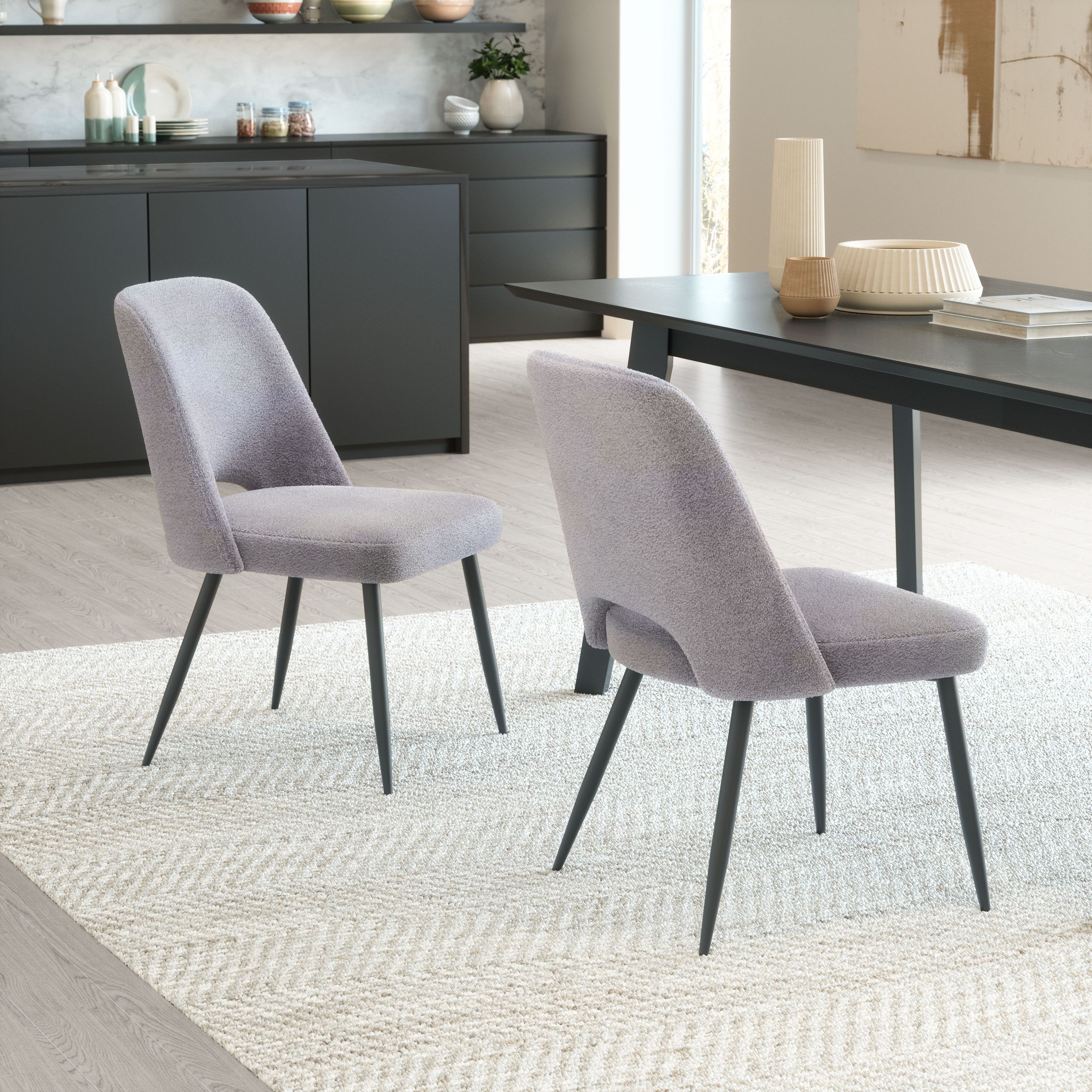 Teddy Polyester/Steel Dining Chair