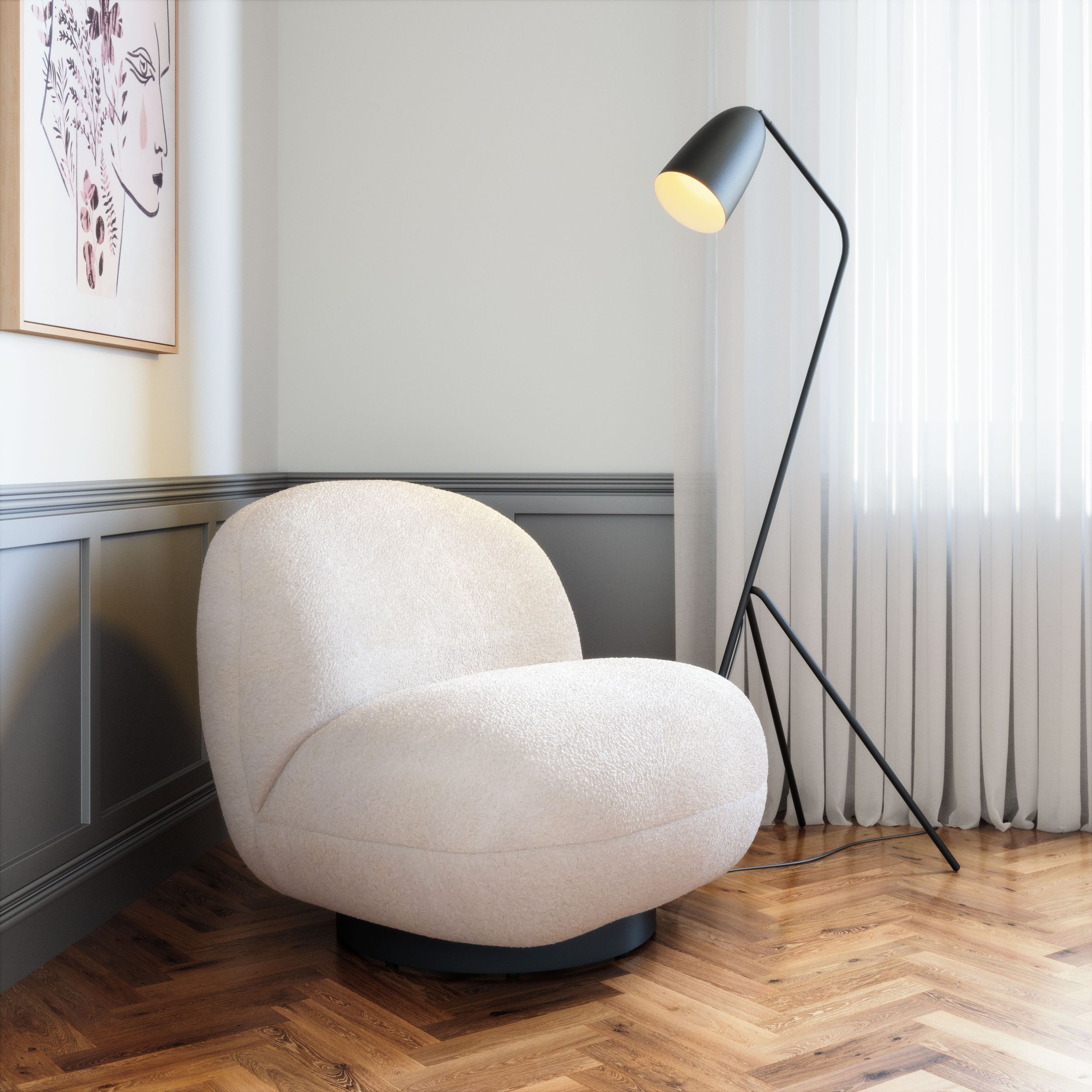 Myanmar Polyester Accent Chair