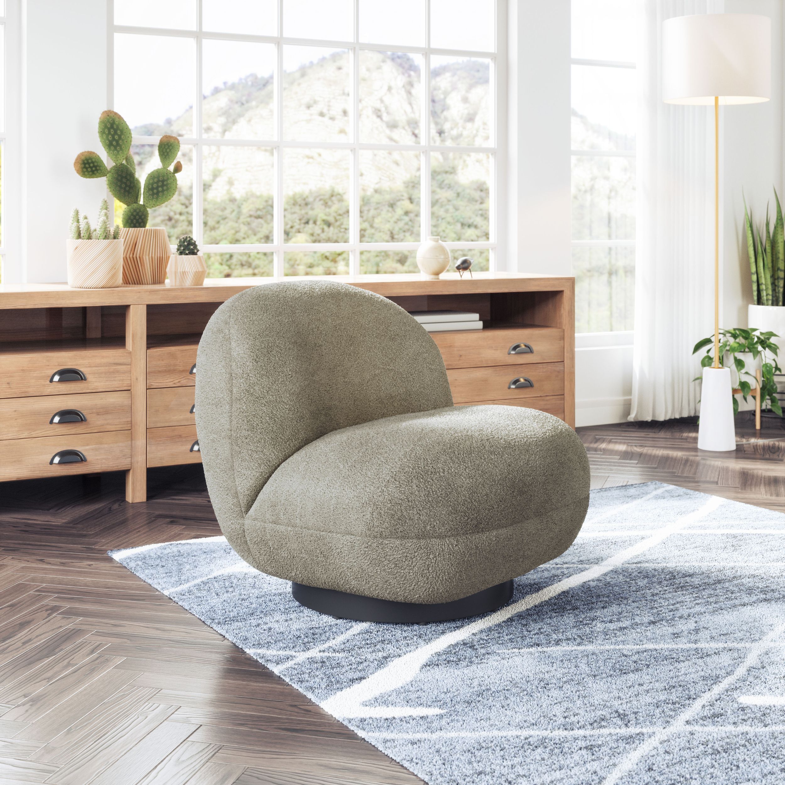Myanmar Polyester Accent Chair