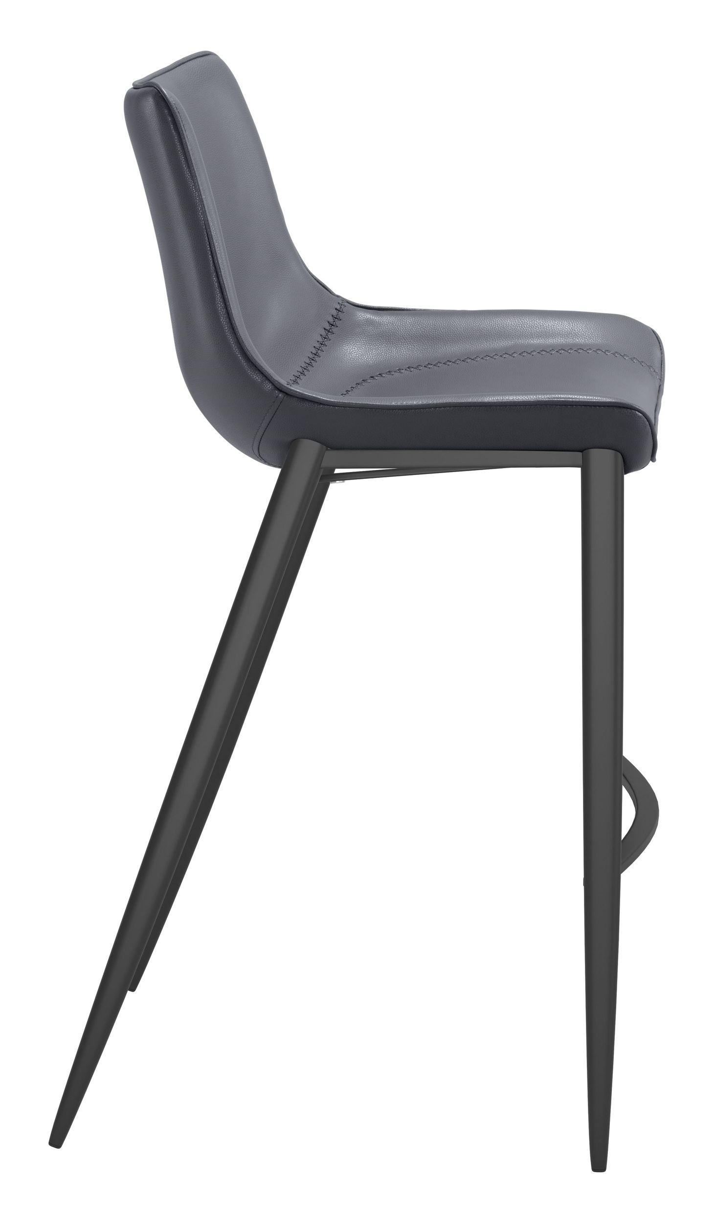 Magnus Faux Leather/Steel Barstool