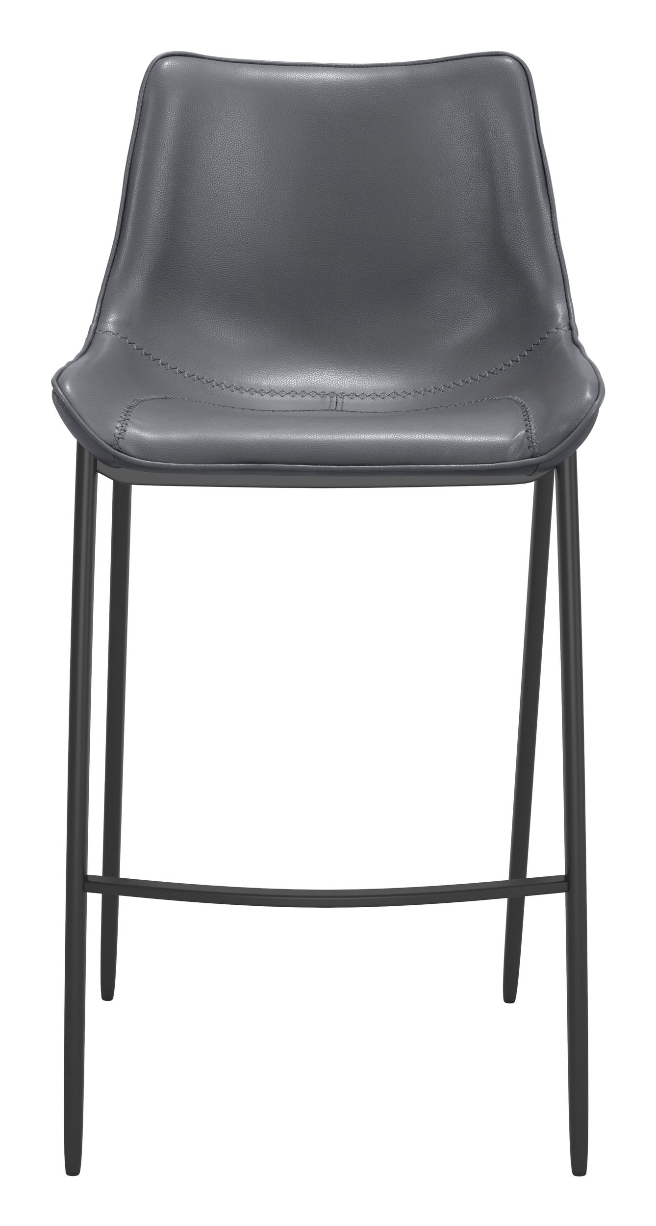 Magnus Faux Leather/Steel Barstool