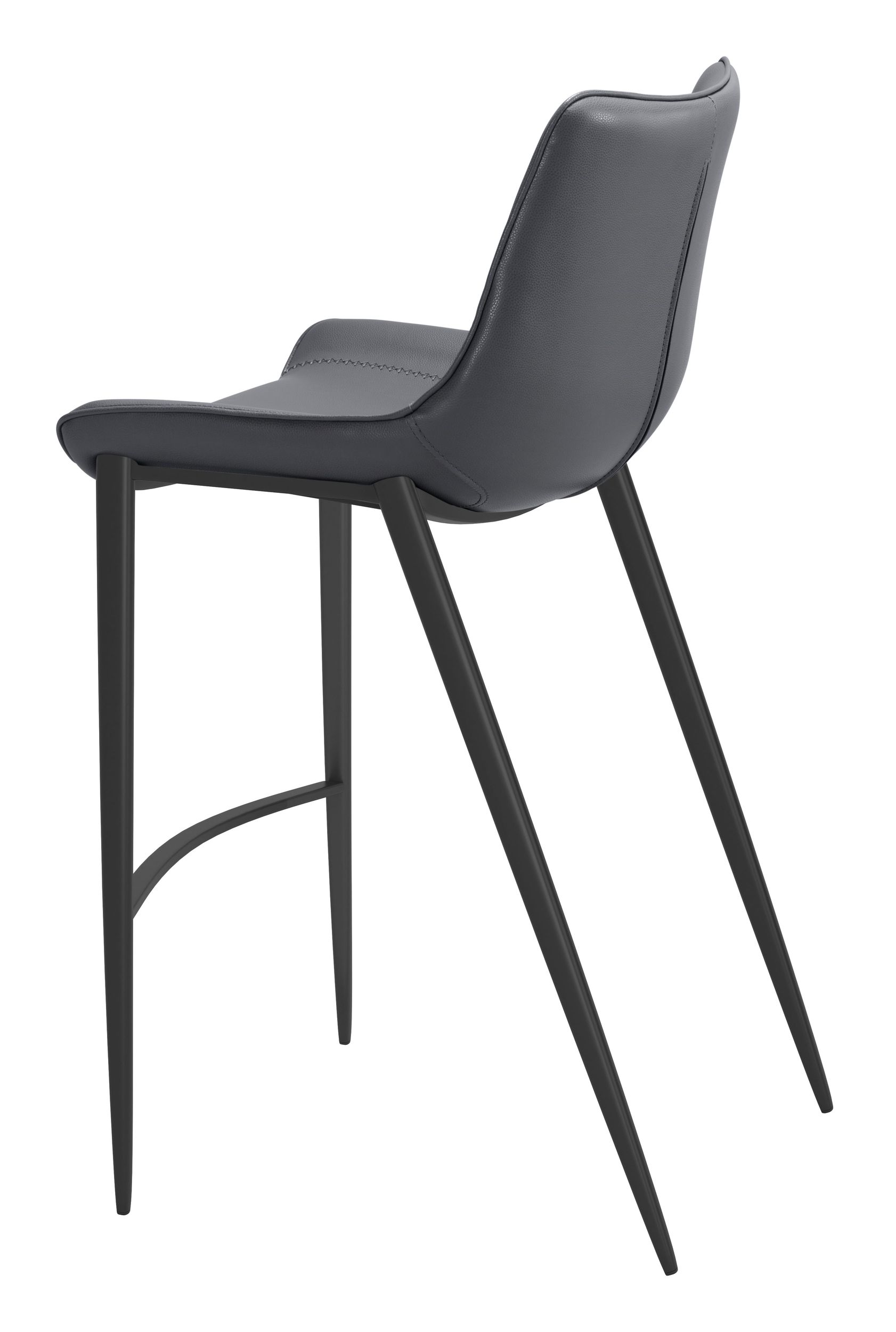 Magnus Faux Leather/Steel Barstool