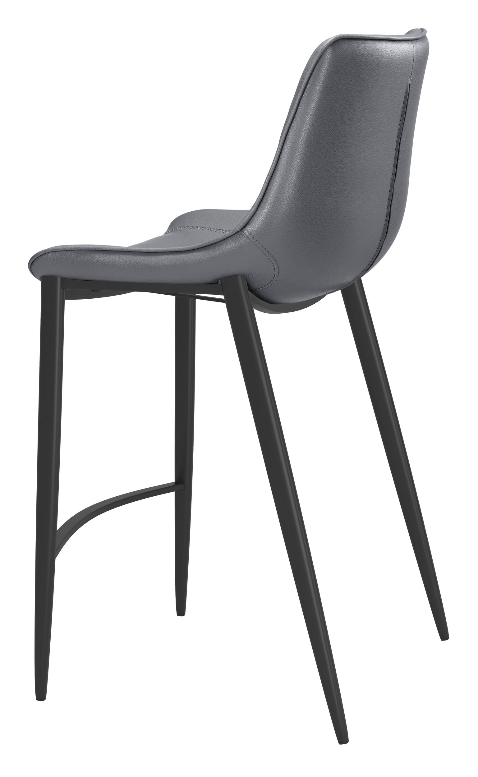 Magnus Faux Leather/Steel Counter Stool