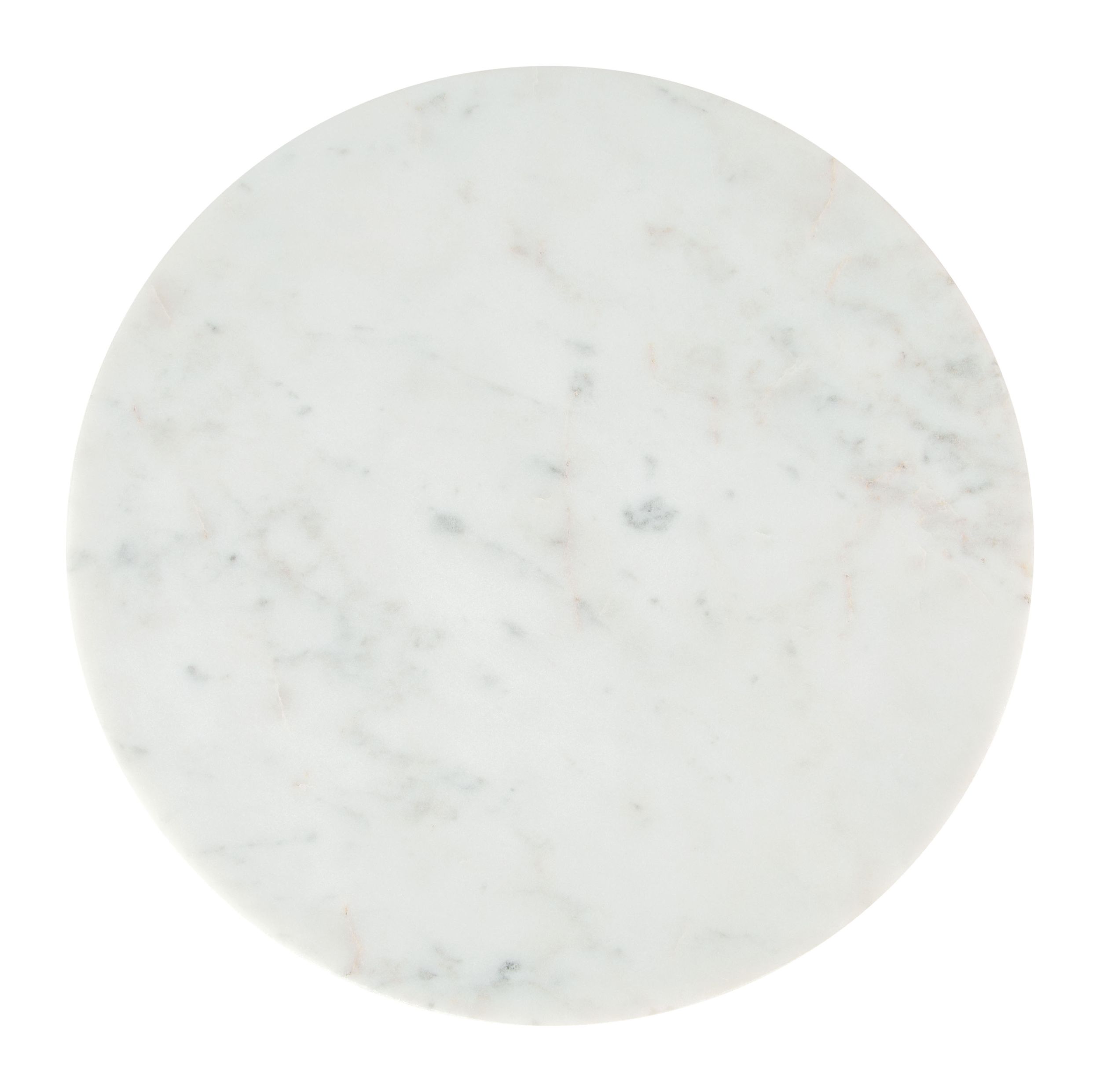 Woozy Round Marble/Aluminum Side Table