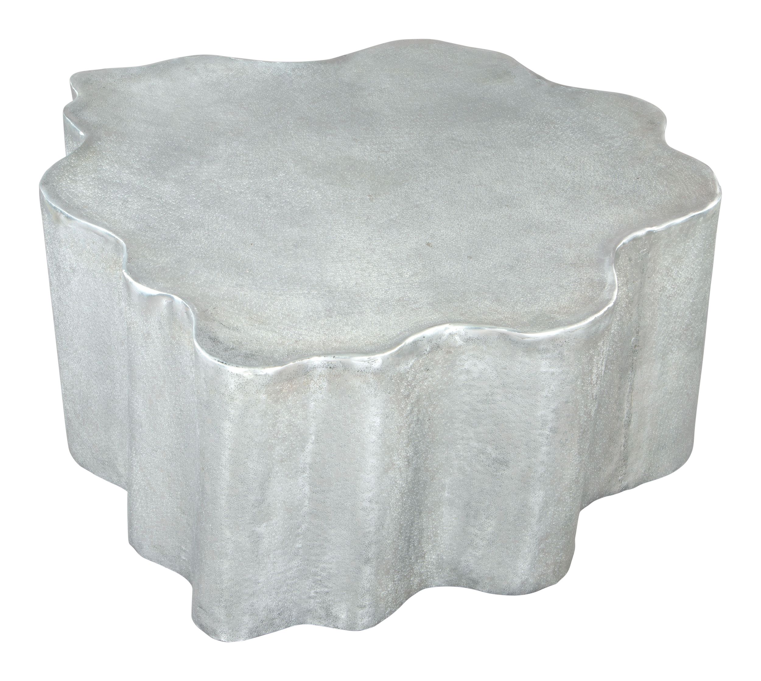 Kortha Curved Aluminum Coffee Table