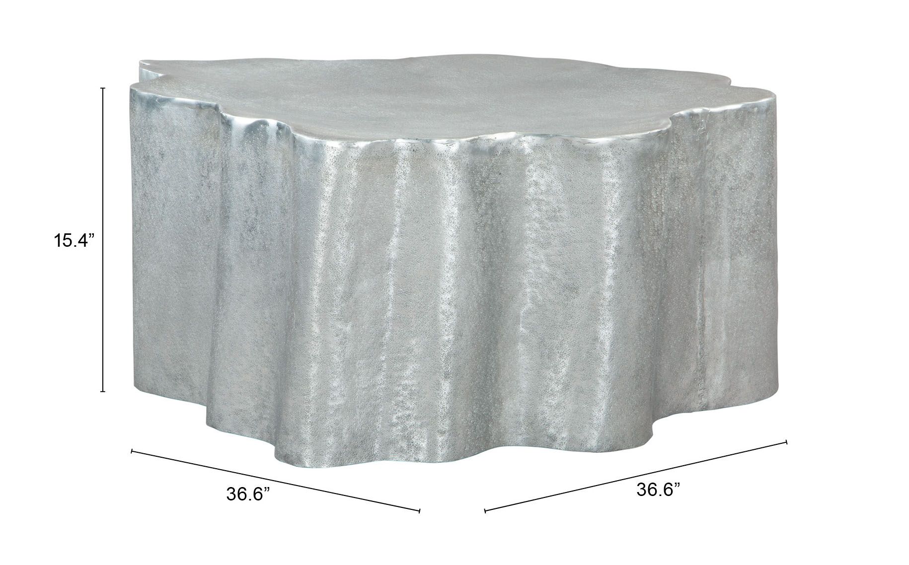 Kortha Curved Aluminum Coffee Table