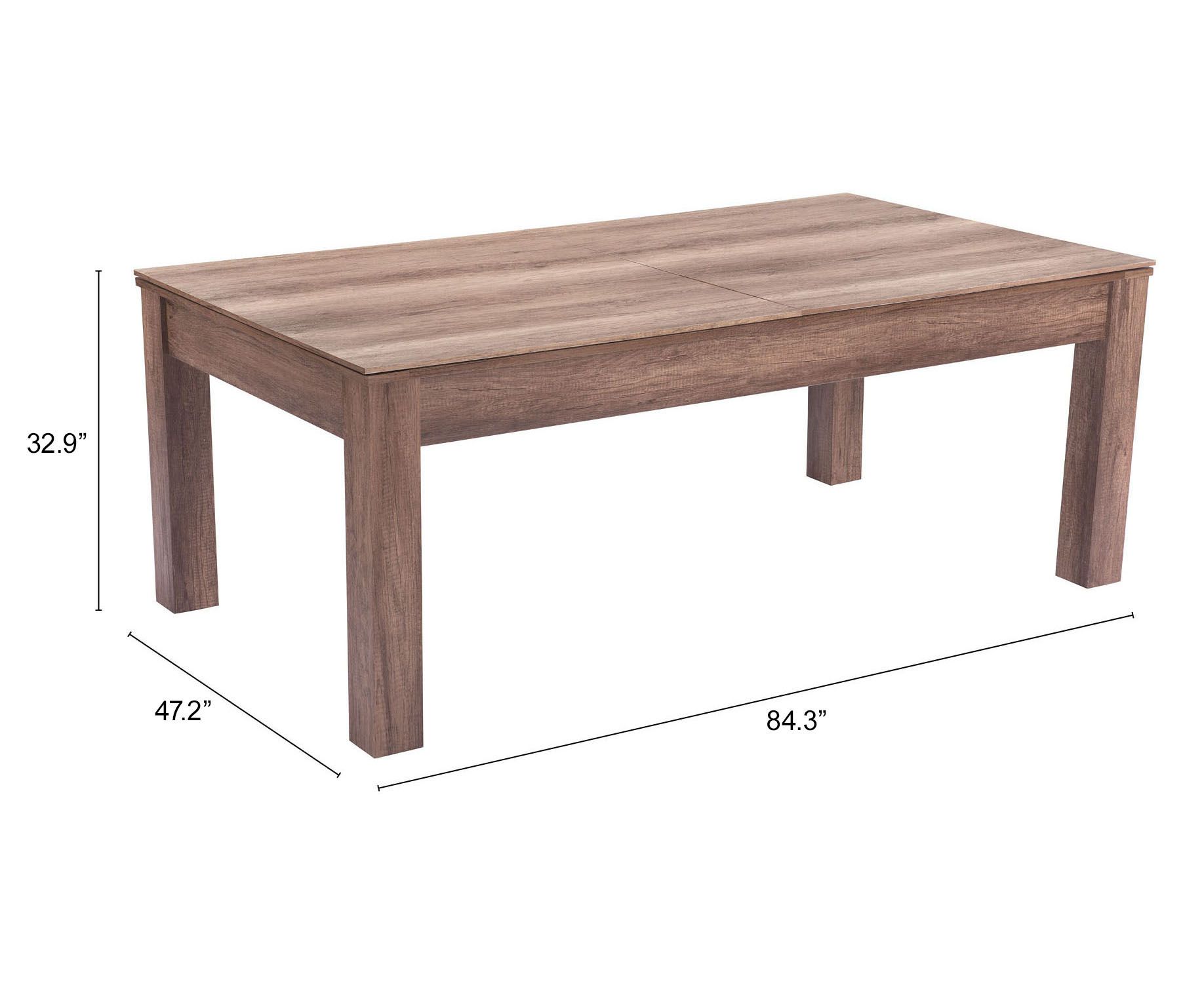 Bonker Rectangular MDF Dining/Game Table 3 in 1 