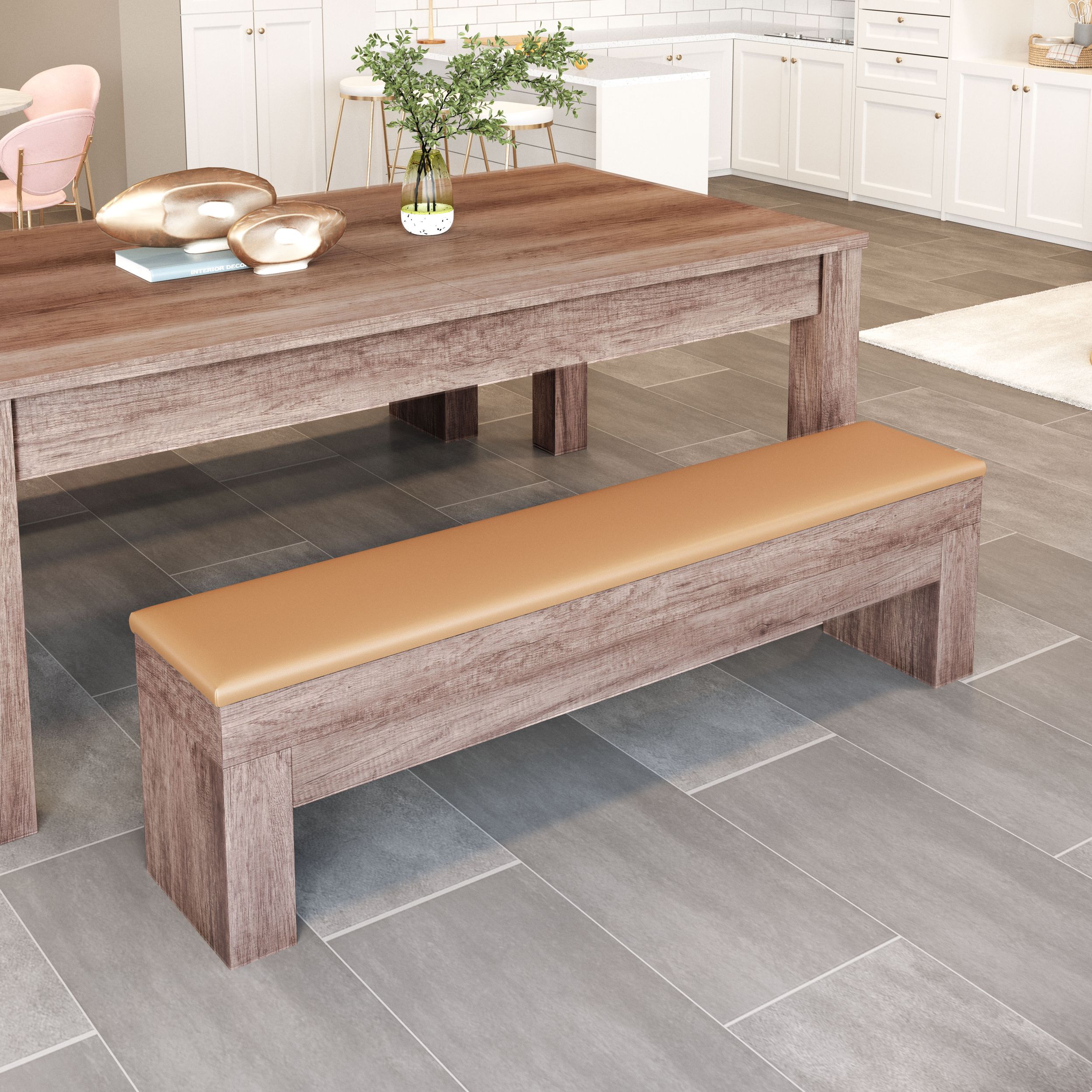 Bonker Faux Leather/MDF Storage Bench
