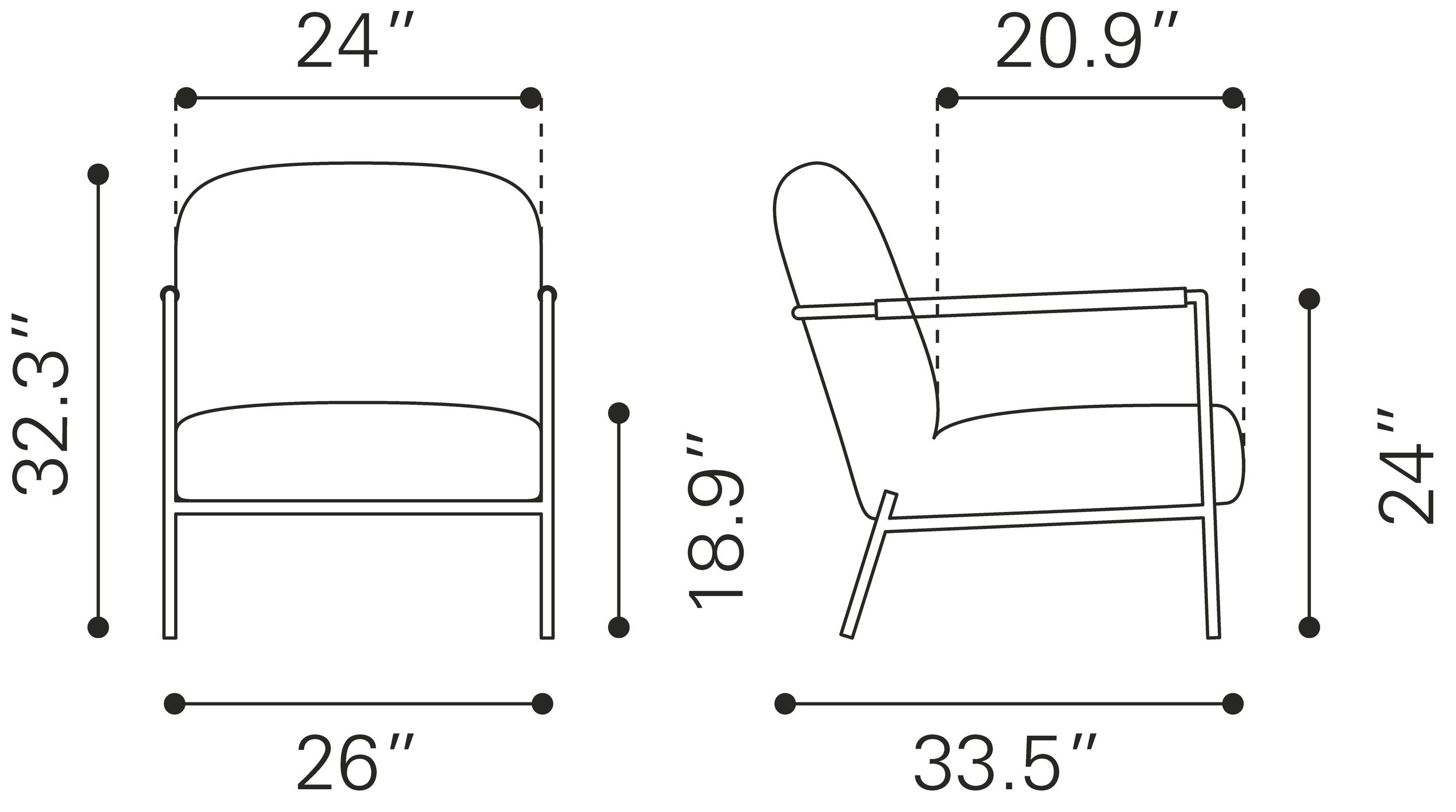 Chicago Polyester Accent Chair