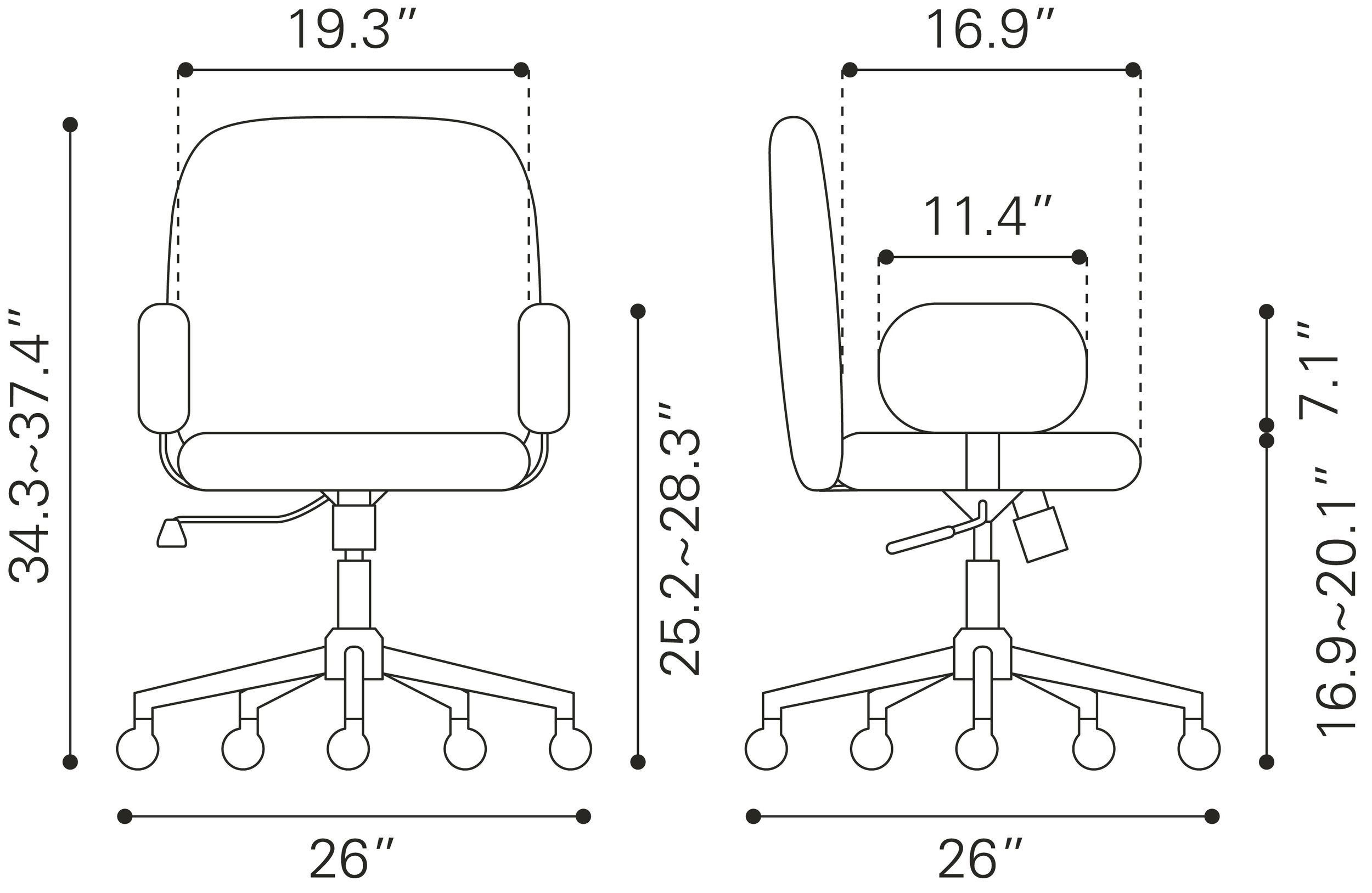 Lionel Polyester Office Chair