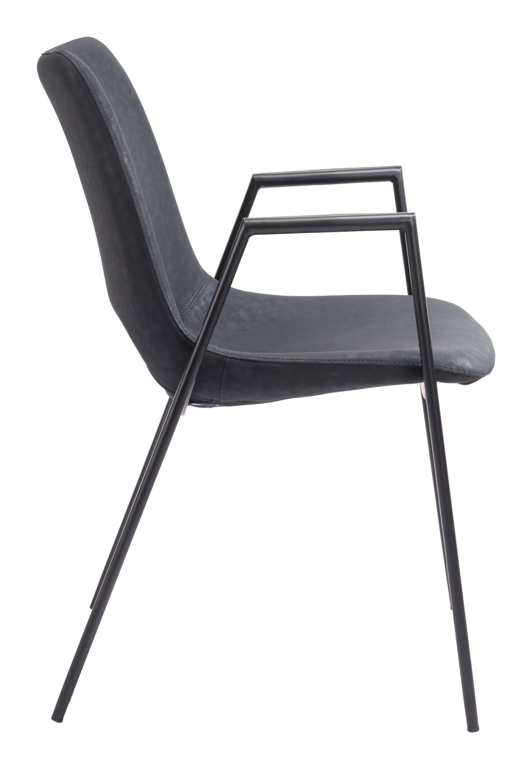 Desi Faux Leather/Steel Dining Chair