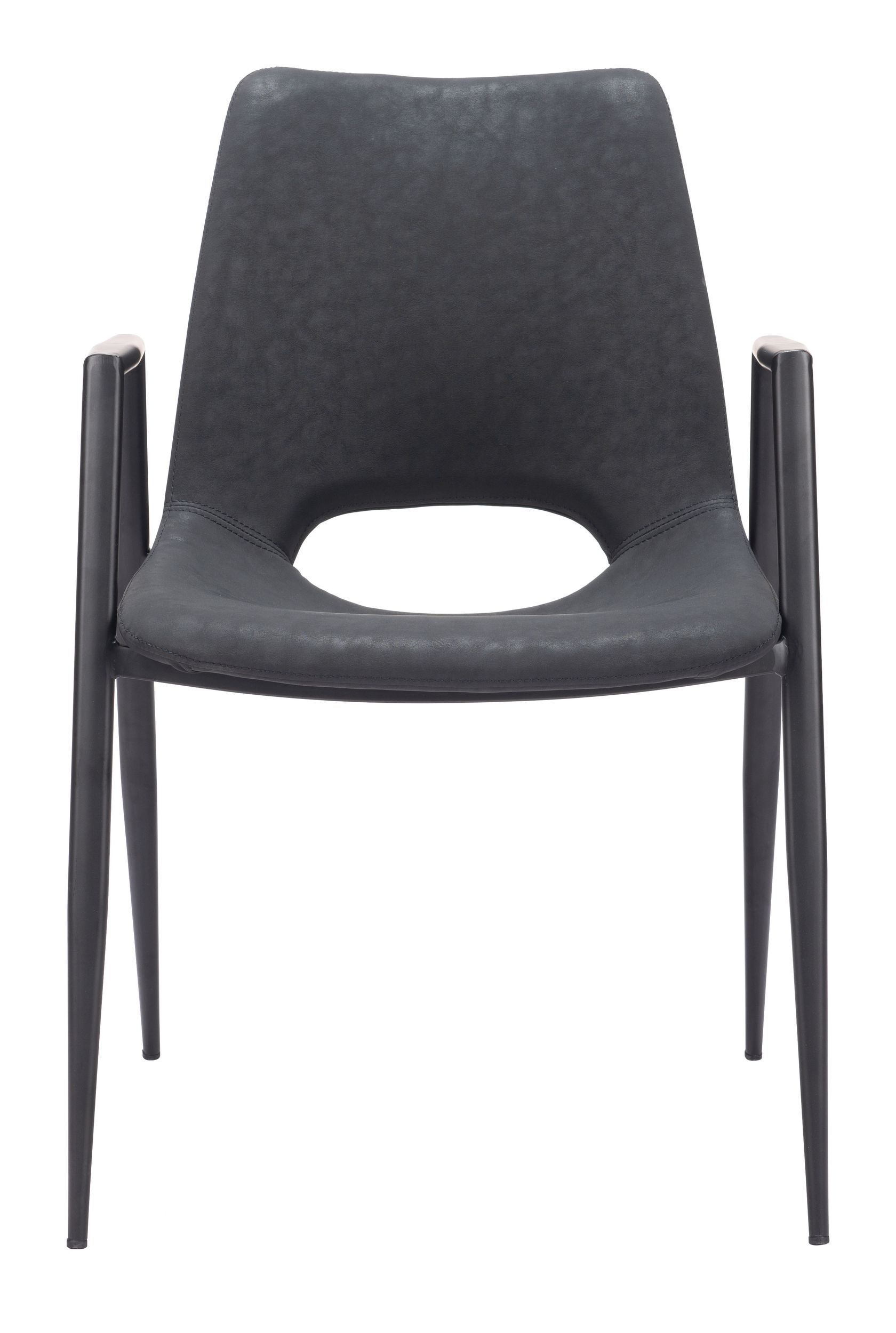 Desi Faux Leather/Steel Dining Chair