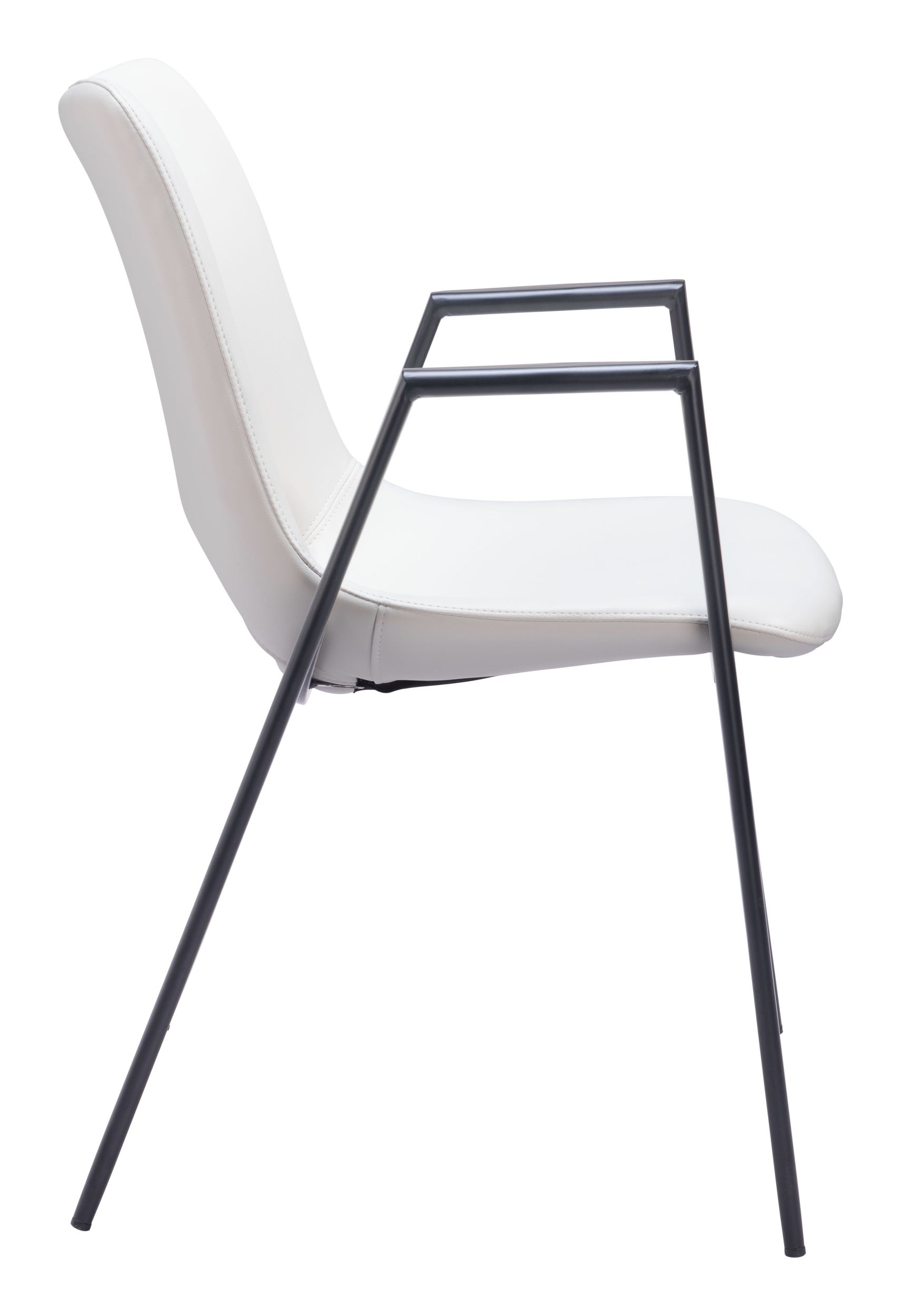 Desi Faux Leather/Steel Dining Chair