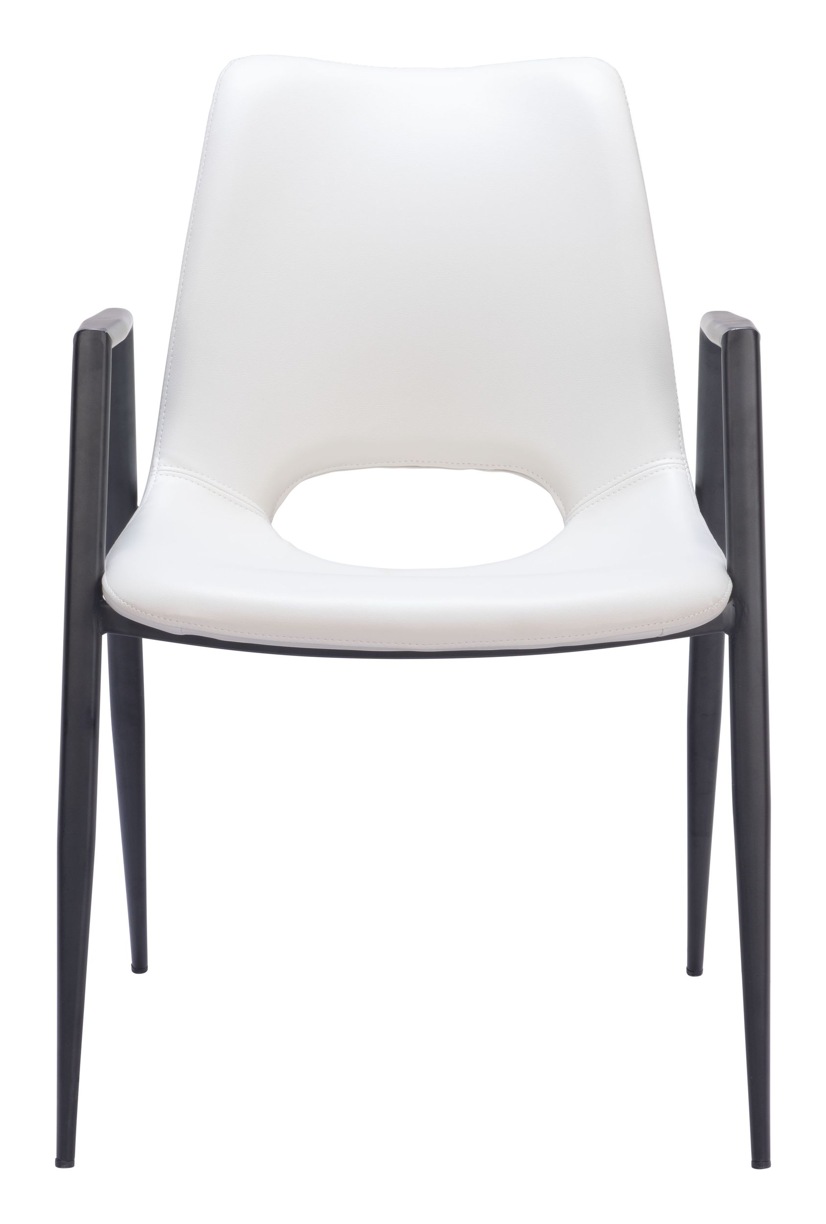 Desi Faux Leather/Steel Dining Chair
