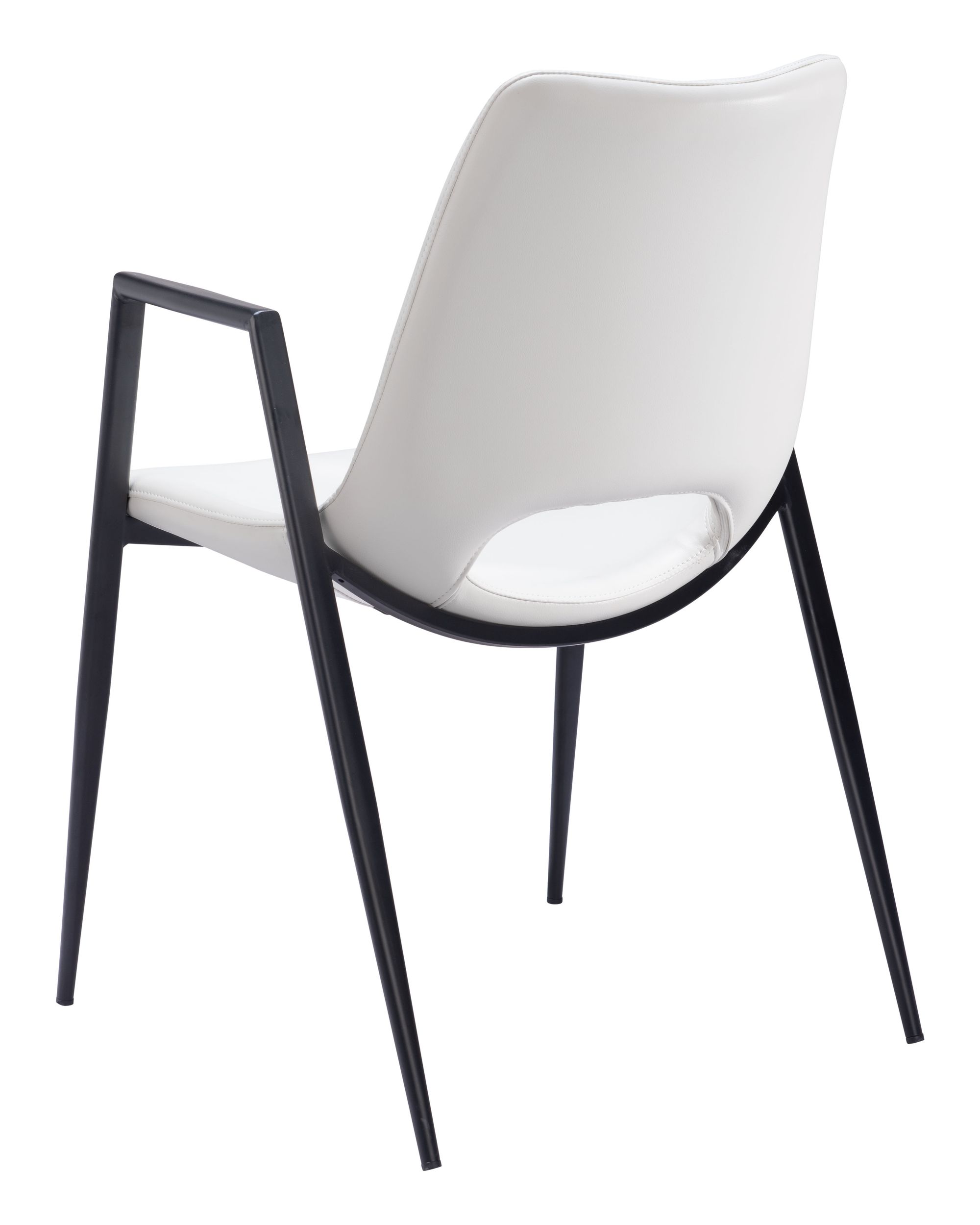 Desi Faux Leather/Steel Dining Chair