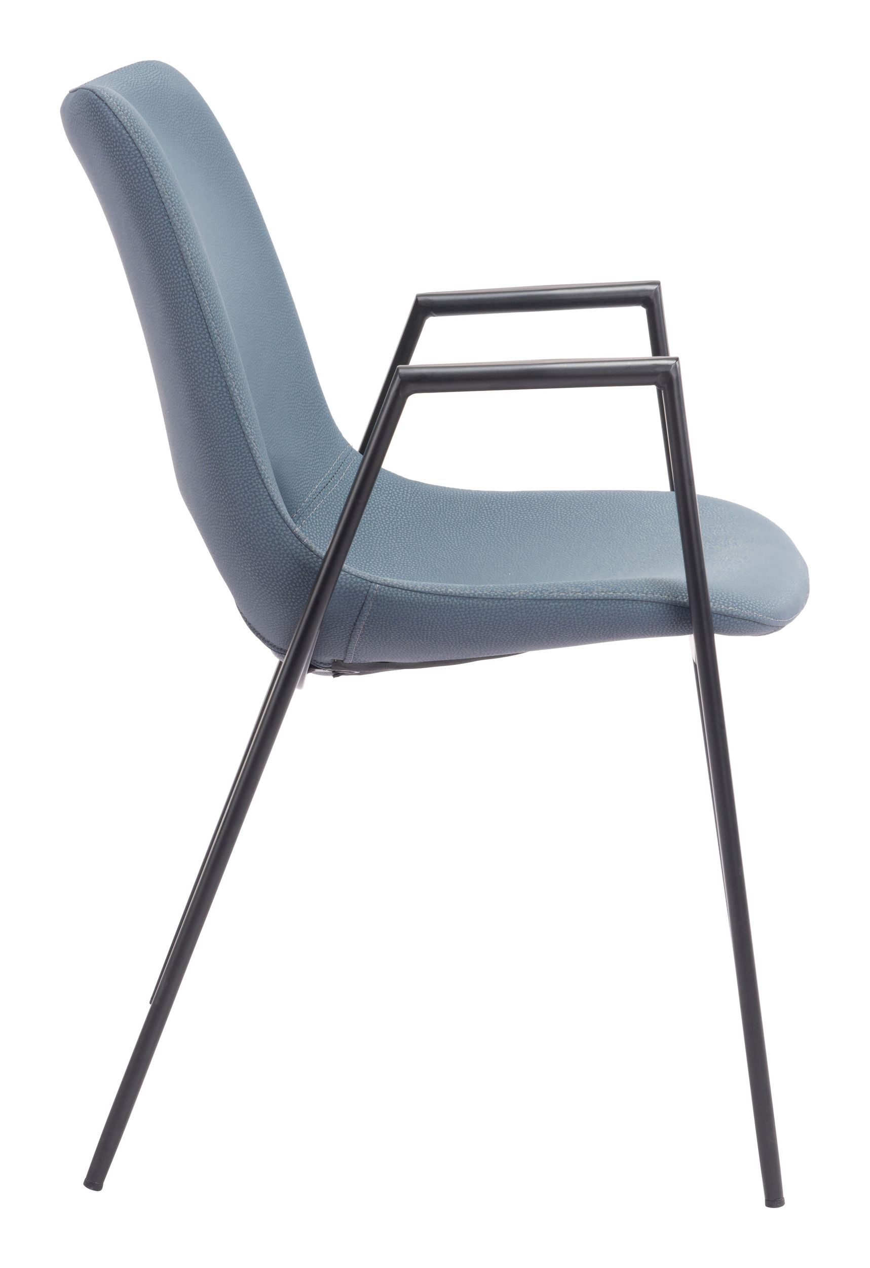 Desi Faux Leather/Steel Dining Chair