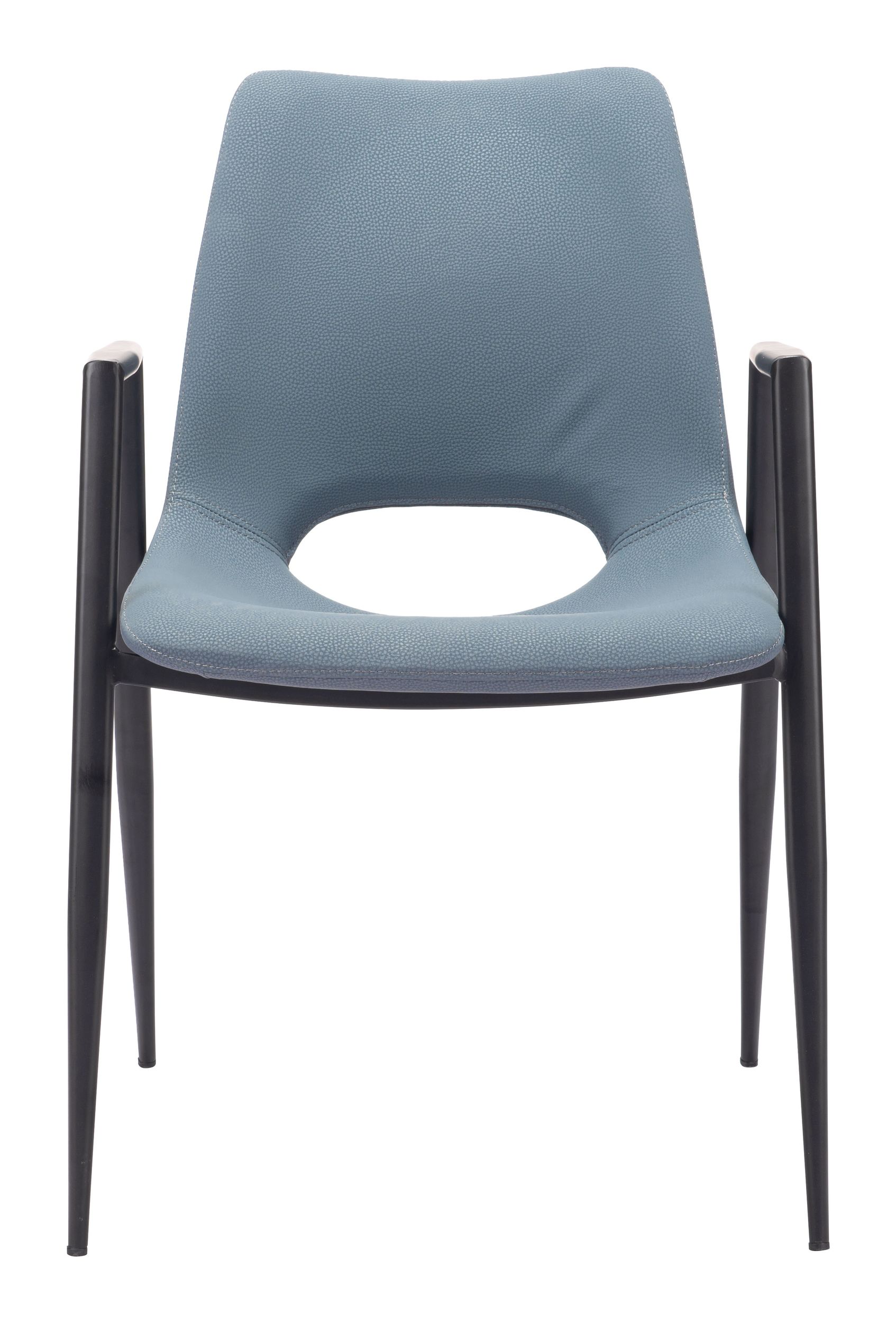 Desi Faux Leather/Steel Dining Chair