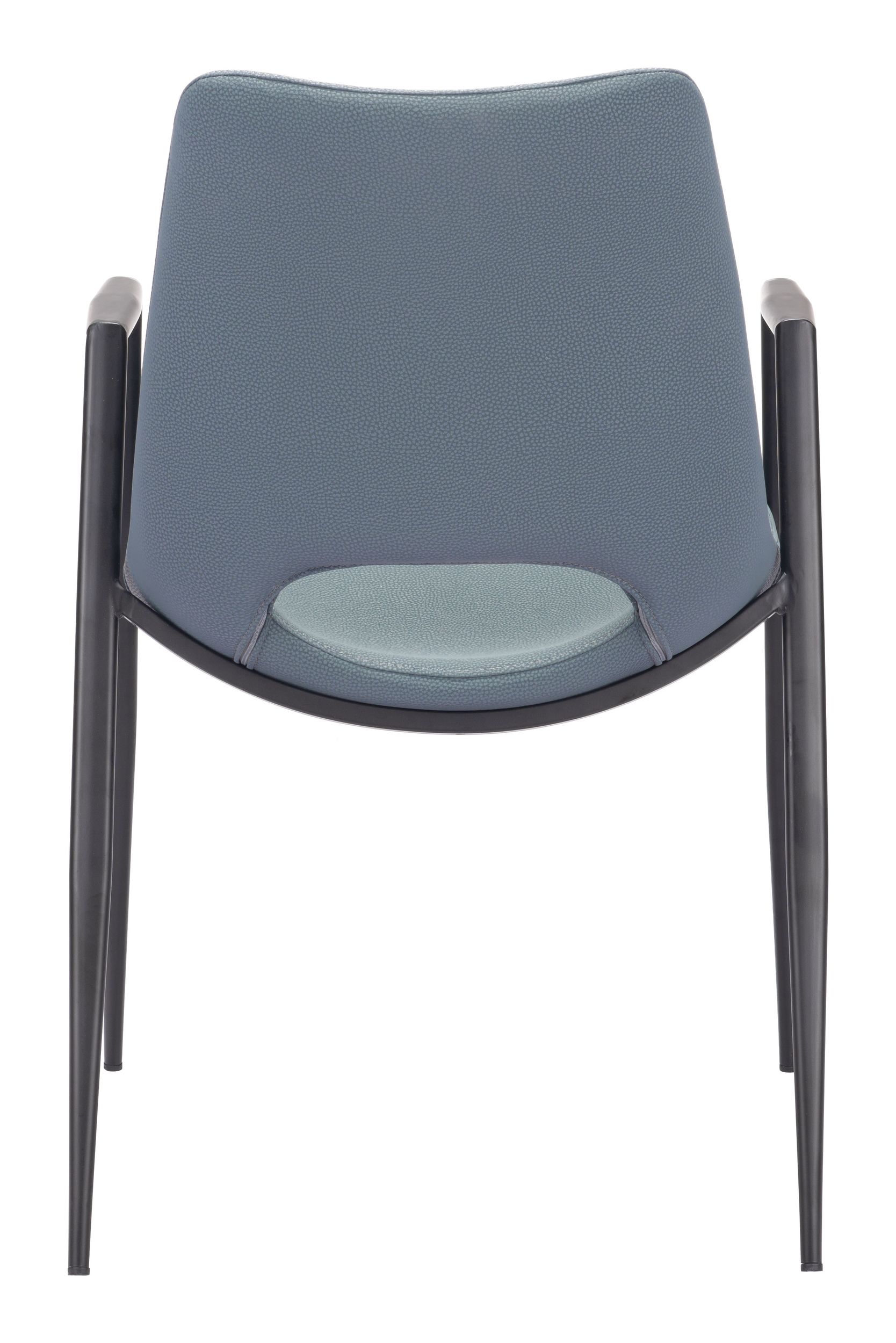 Desi Faux Leather/Steel Dining Chair