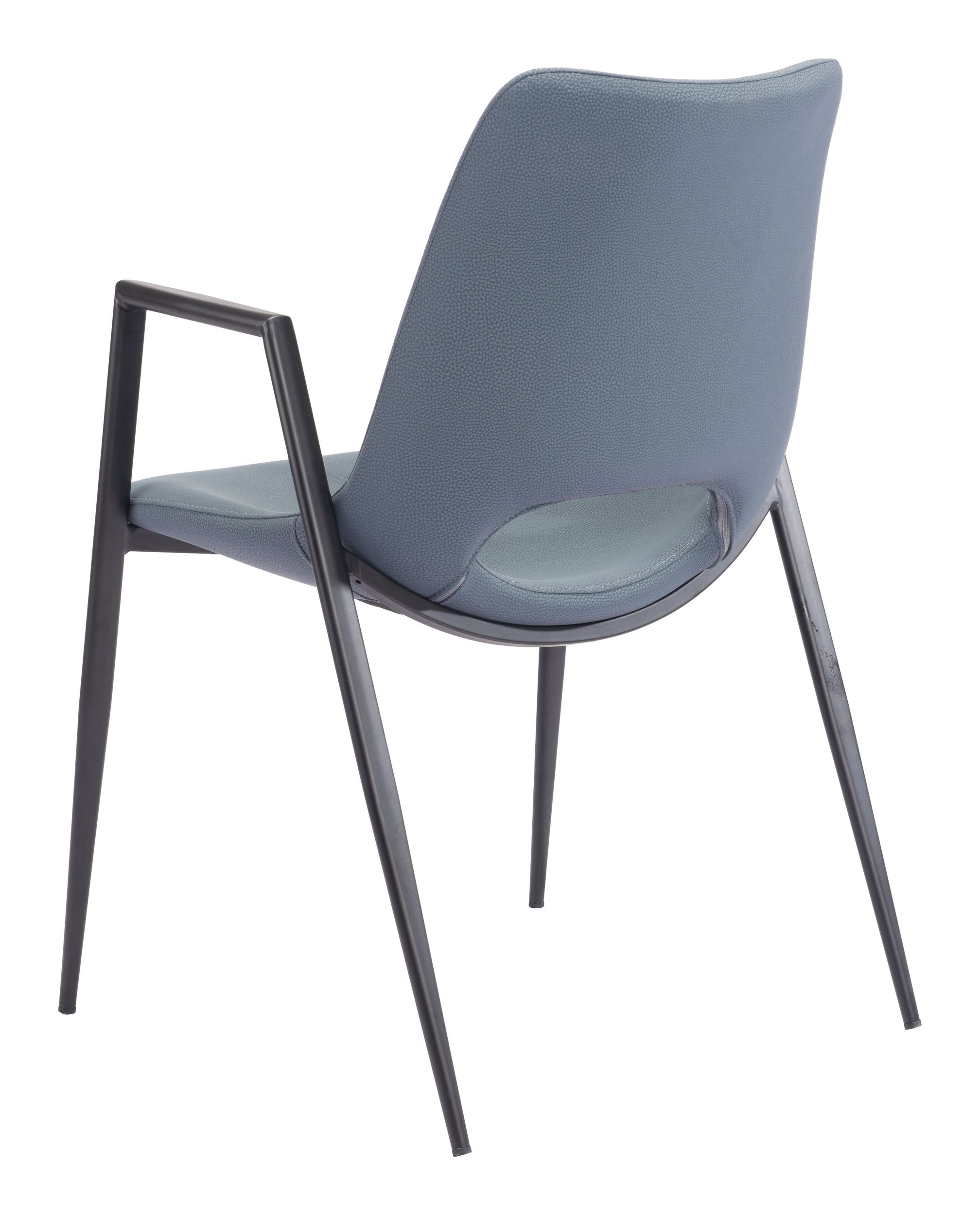 Desi Faux Leather/Steel Dining Chair