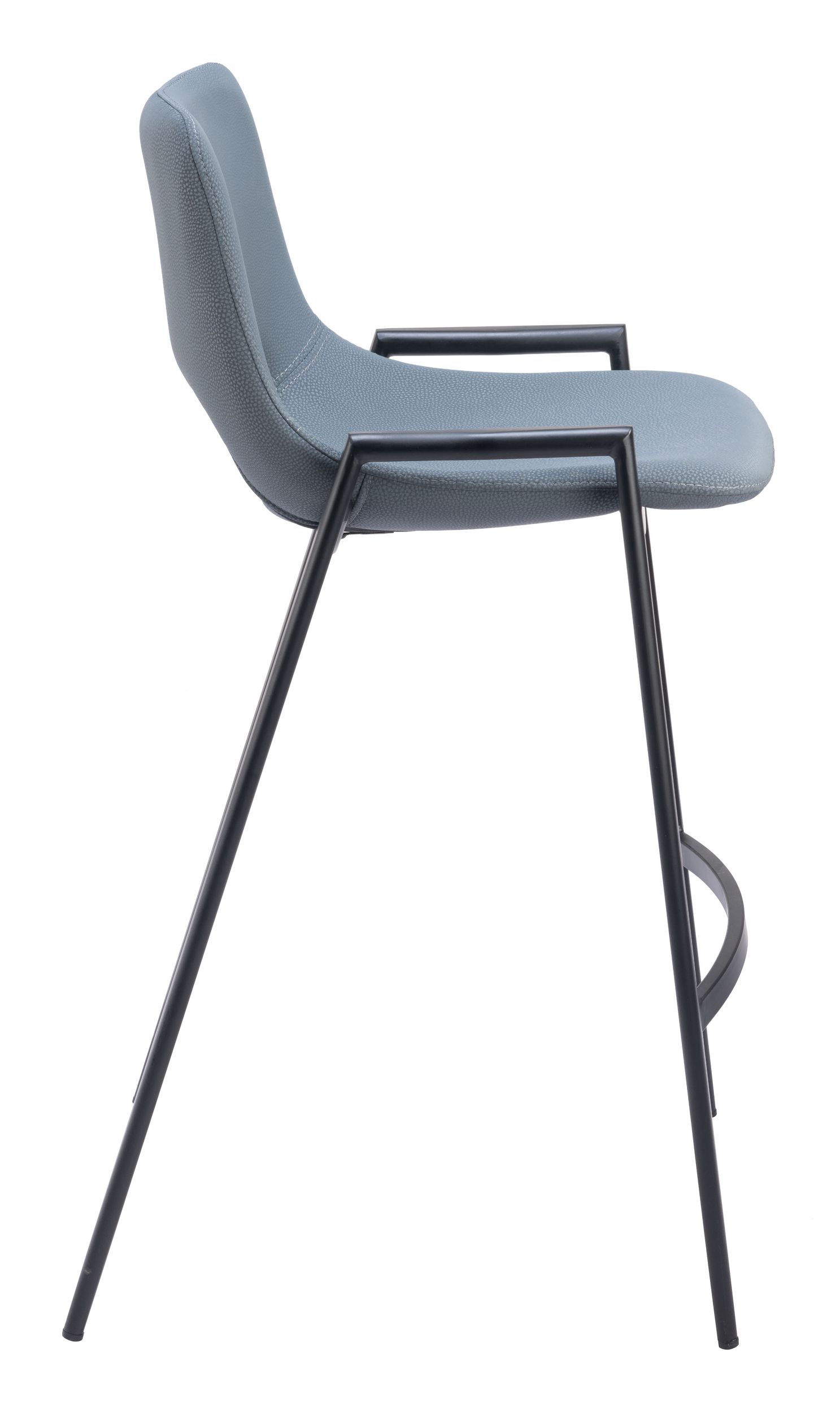 Desi Faux Leather/Steel Counter Stool