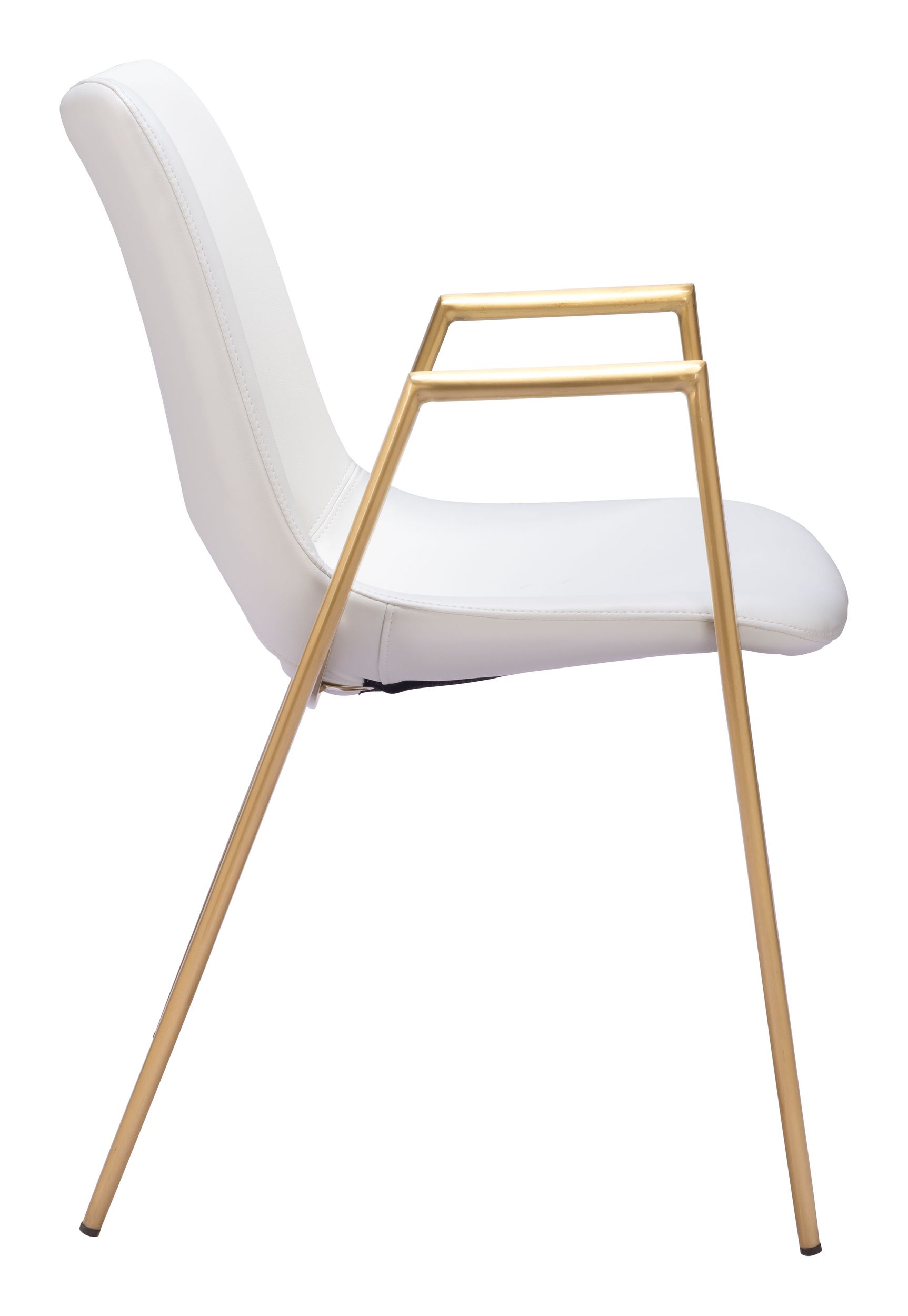 Desi Faux Leather/Steel Dining Chair