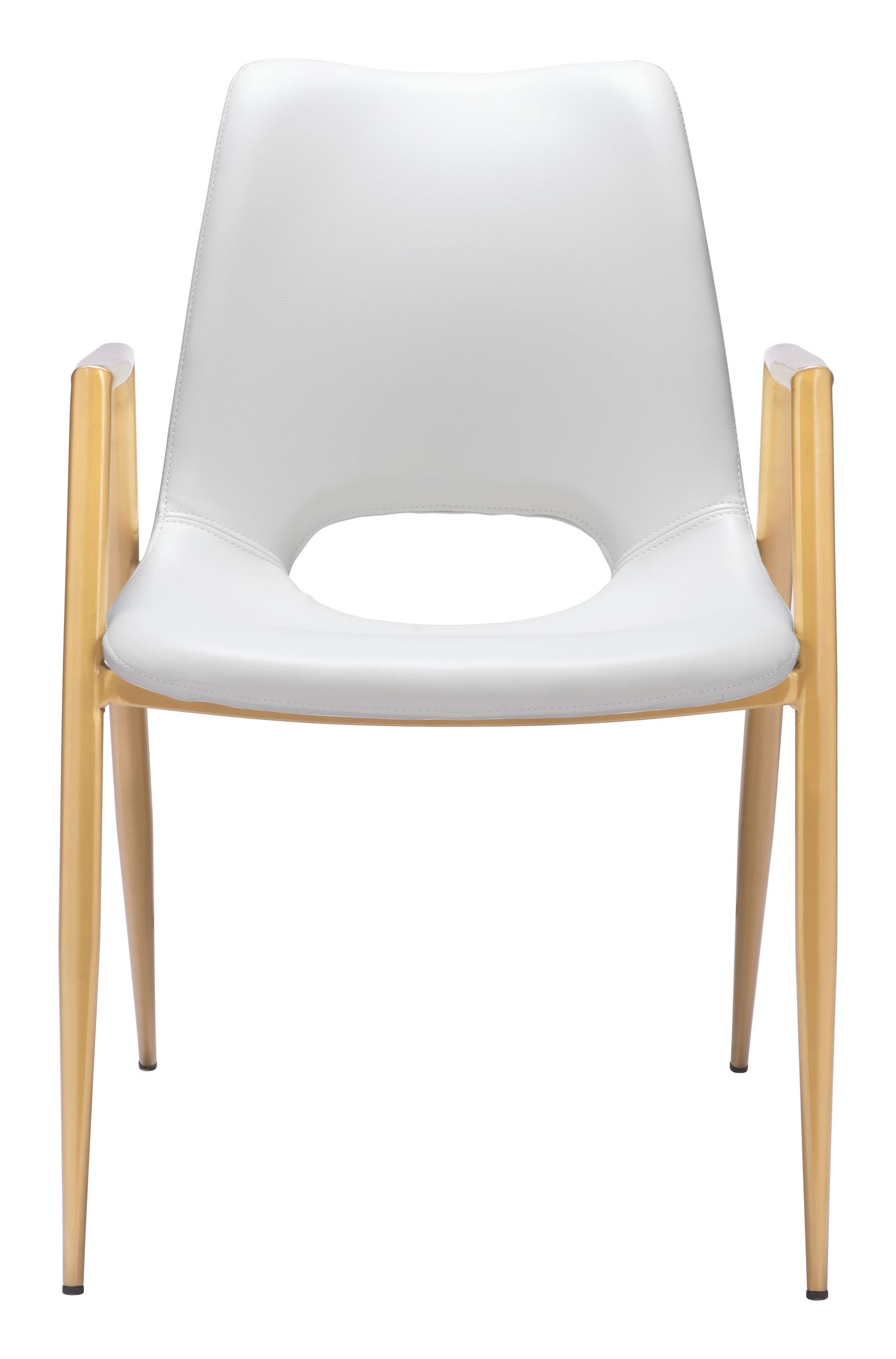 Desi Faux Leather/Steel Dining Chair