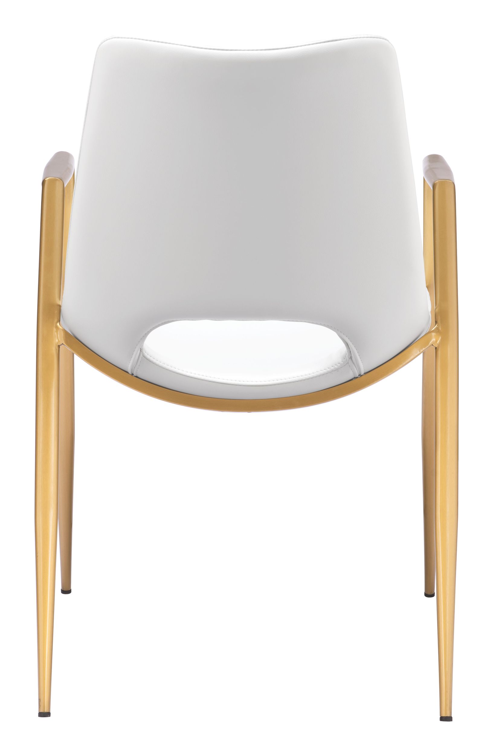 Desi Faux Leather/Steel Dining Chair