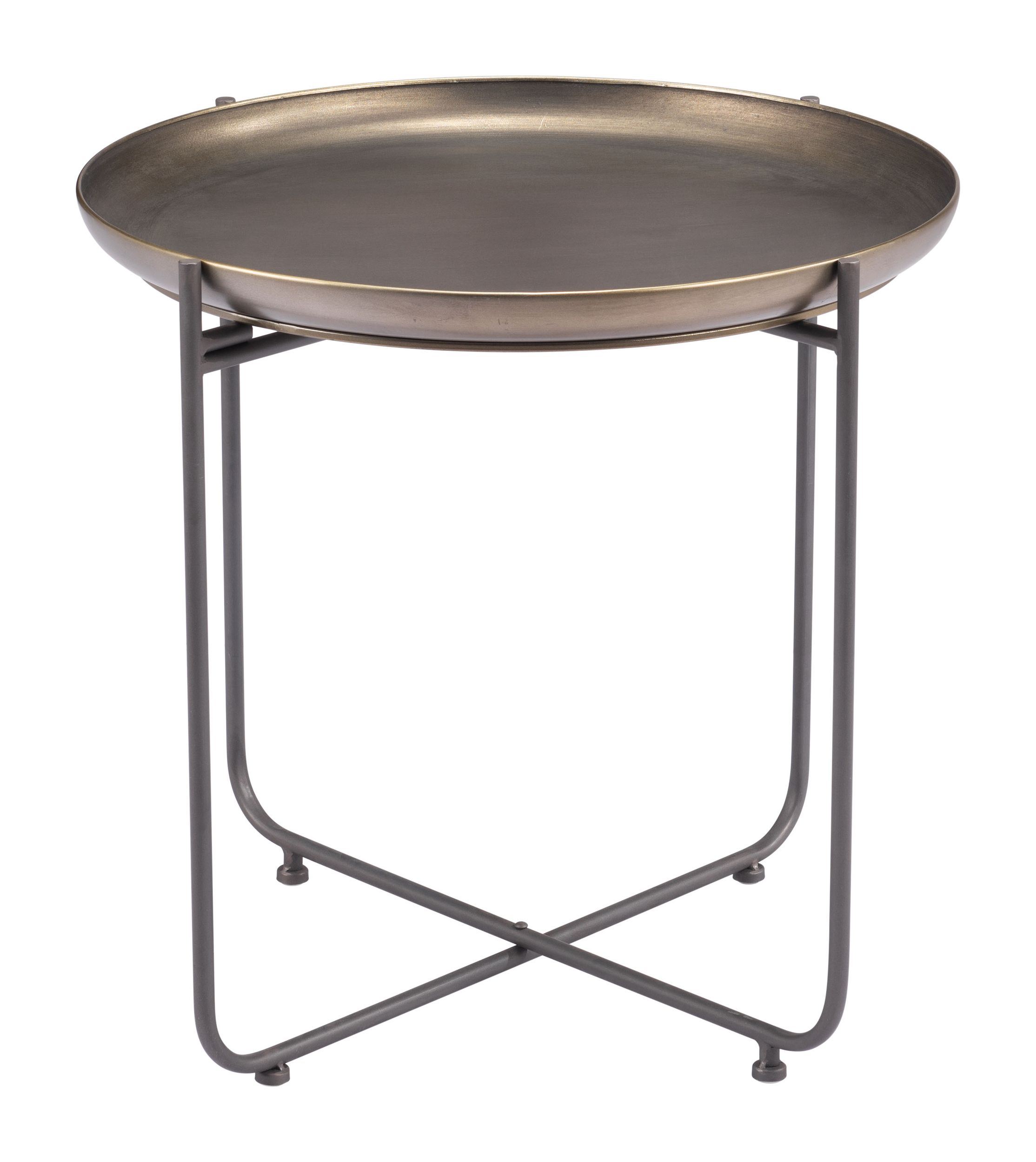 Bronson Round Steel Side Table