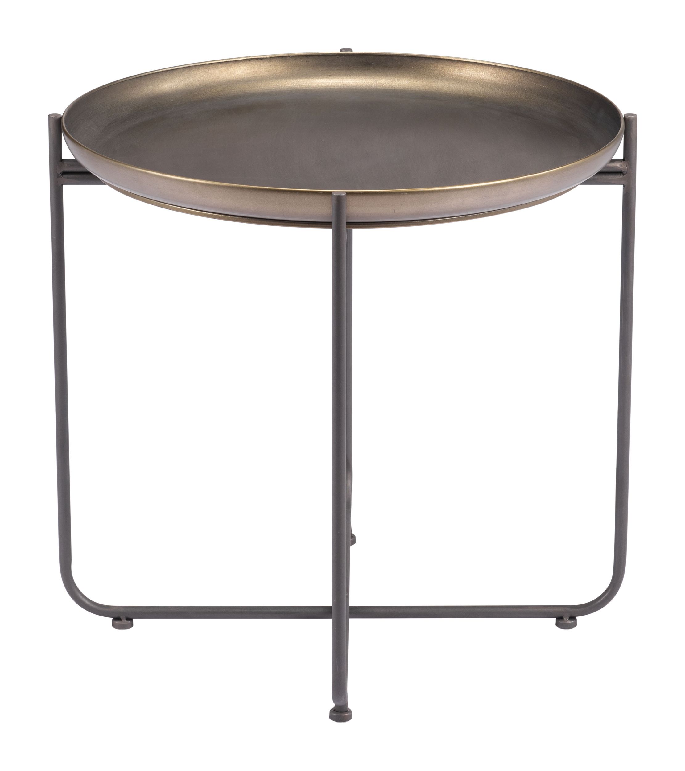 Bronson Round Steel Side Table