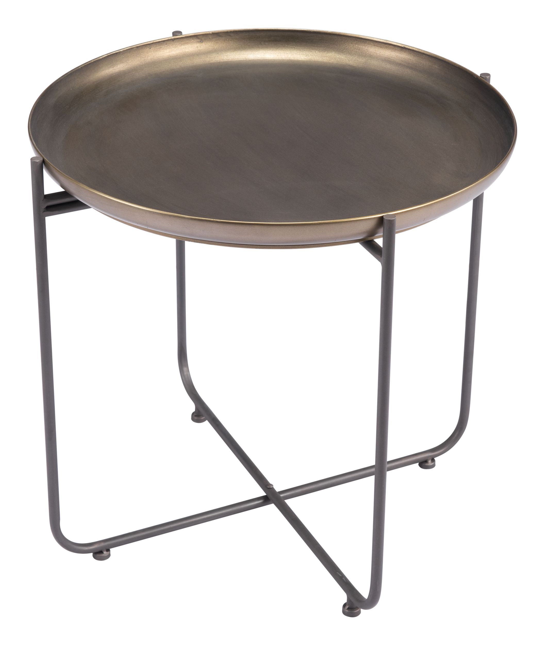 Bronson Round Steel Side Table
