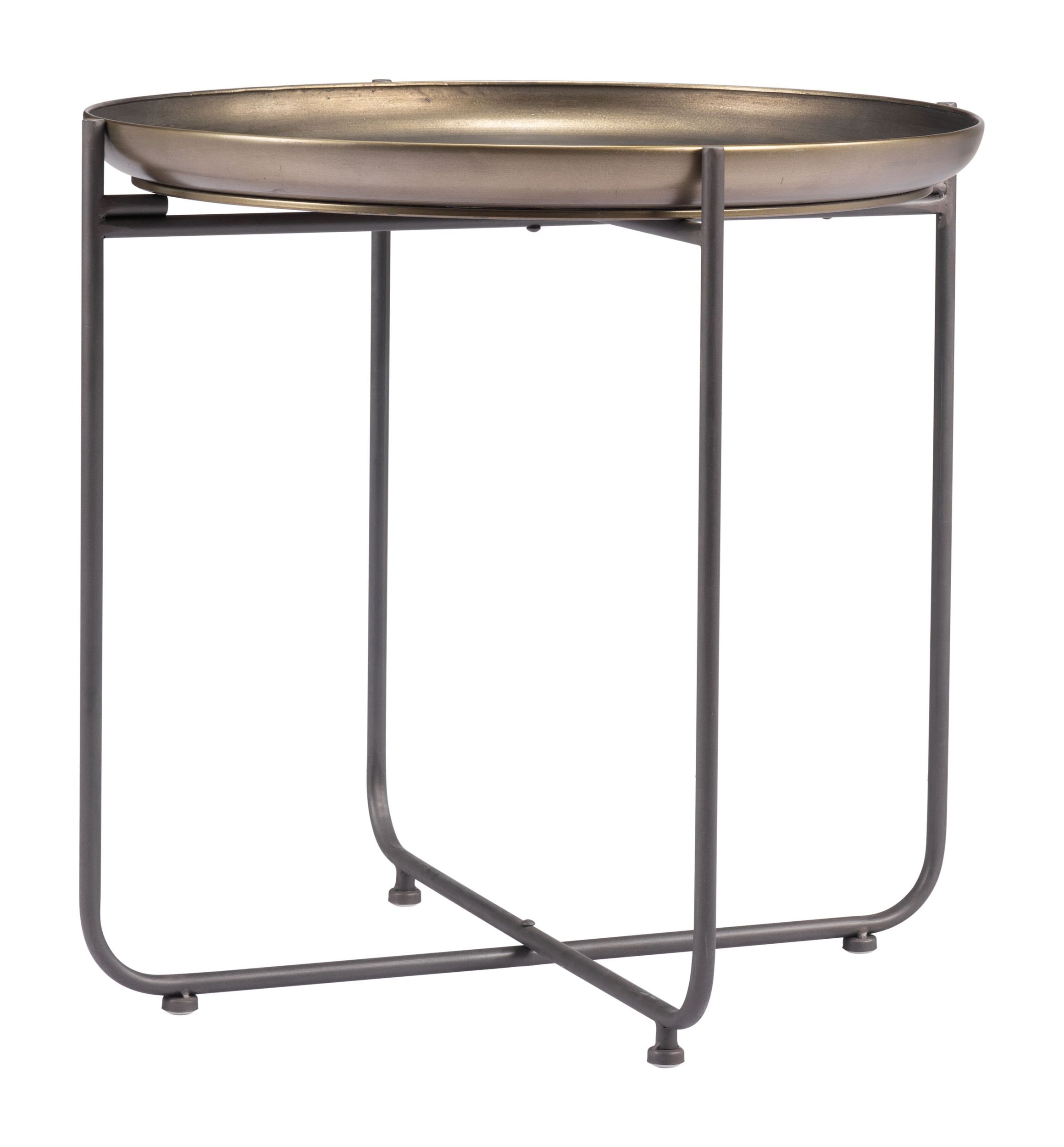 Bronson Round Steel Side Table