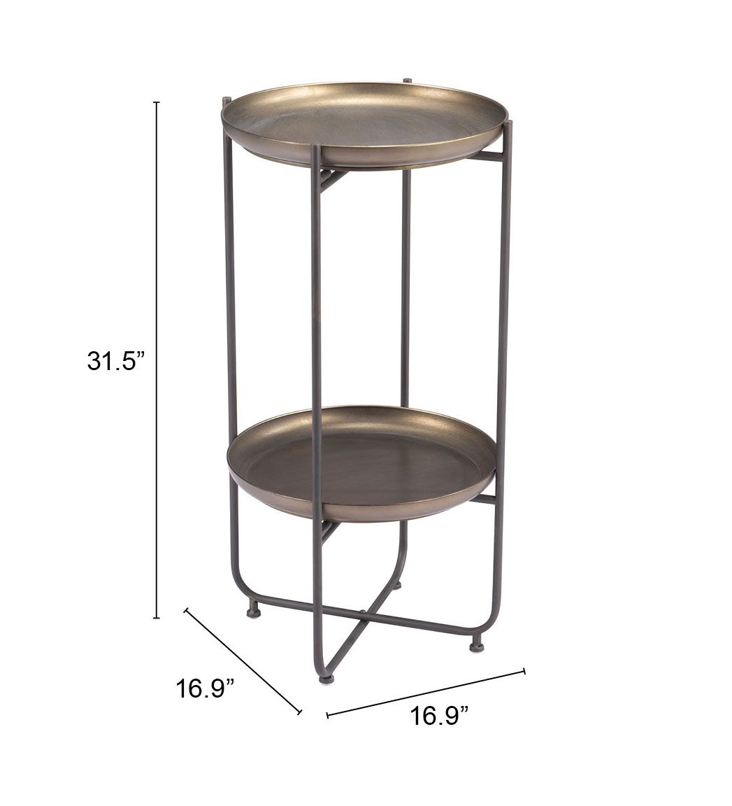 Bronson Steel Accent Table