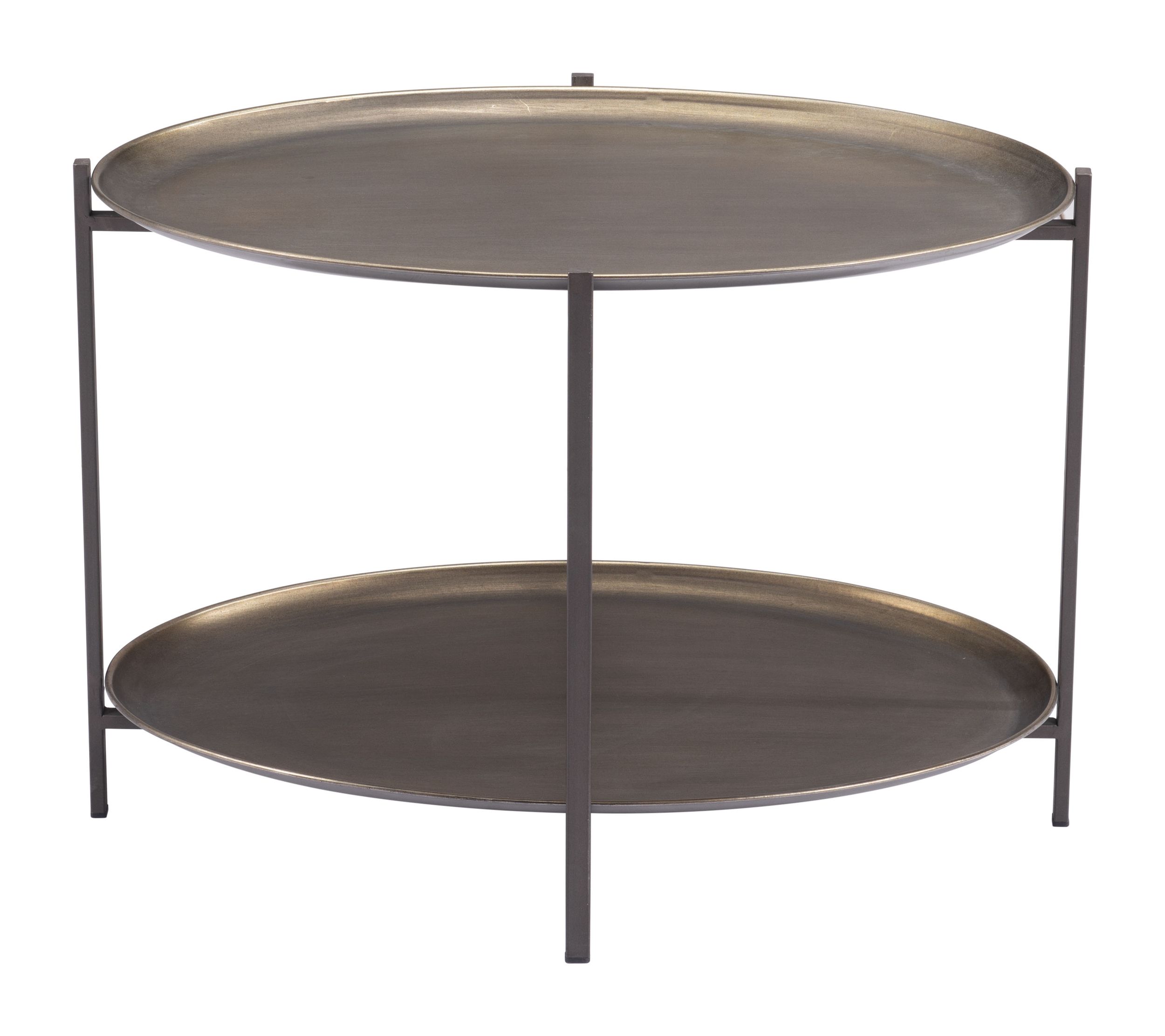 Bronson Oval Steel Coffee Table