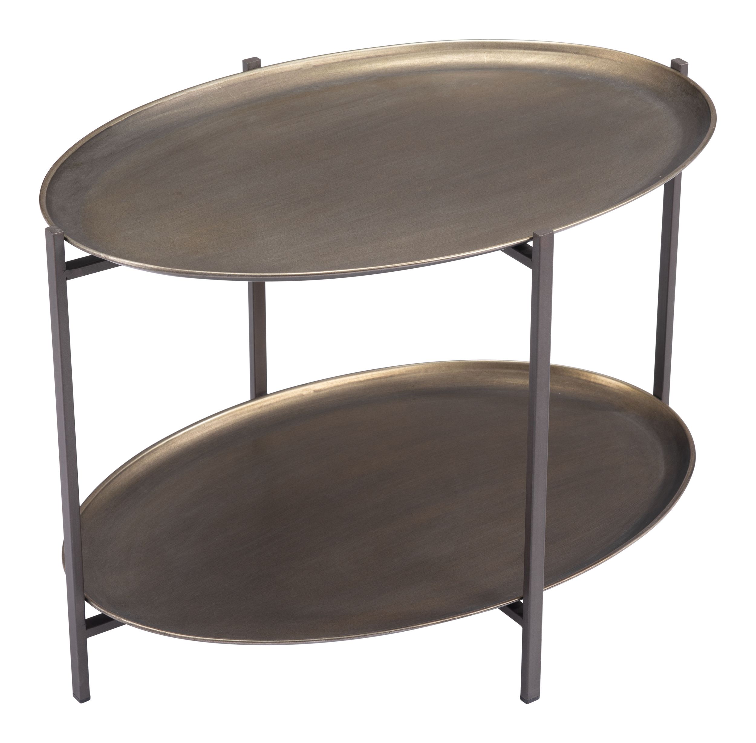 Bronson Oval Steel Coffee Table