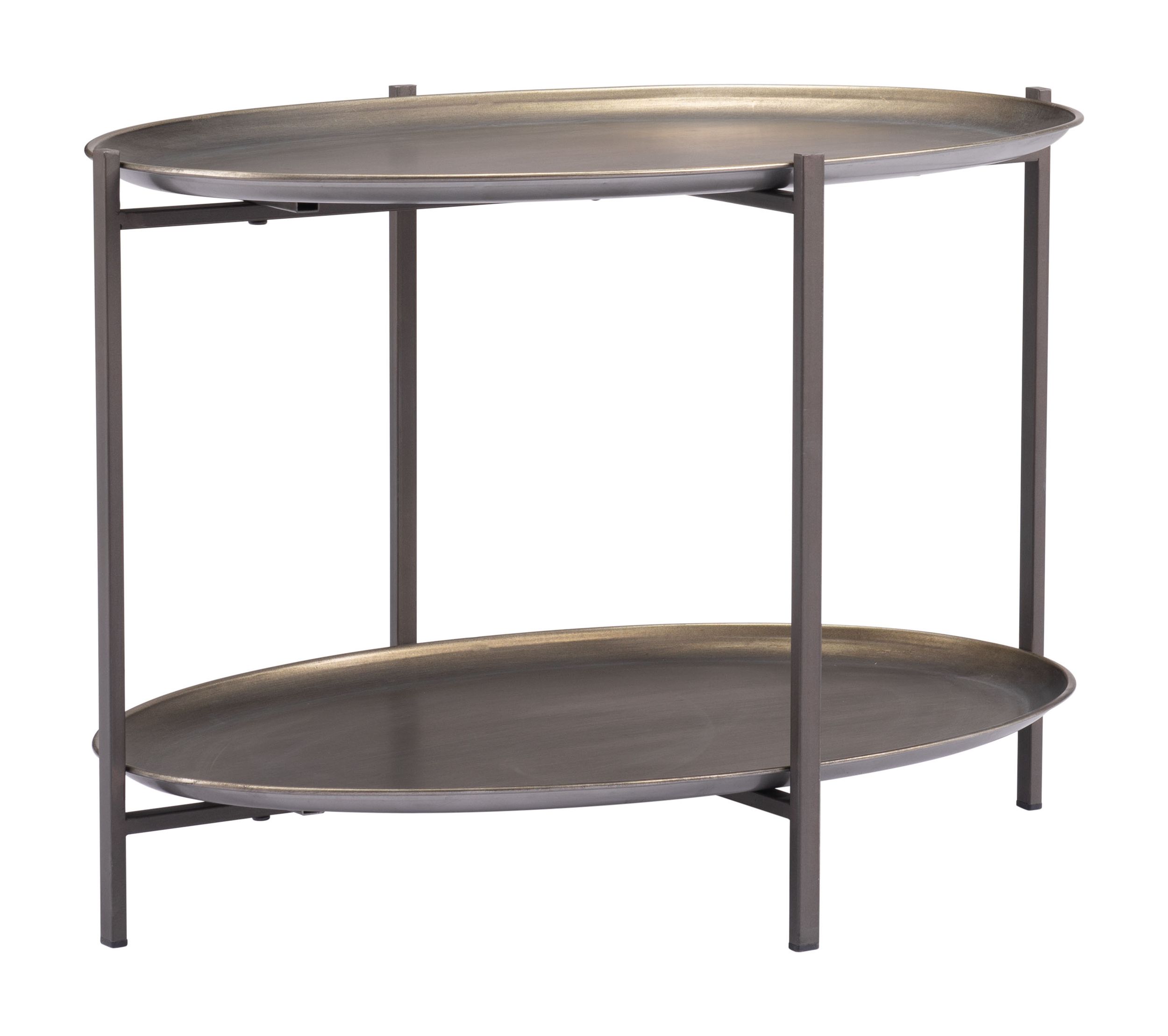 Bronson Oval Steel Coffee Table