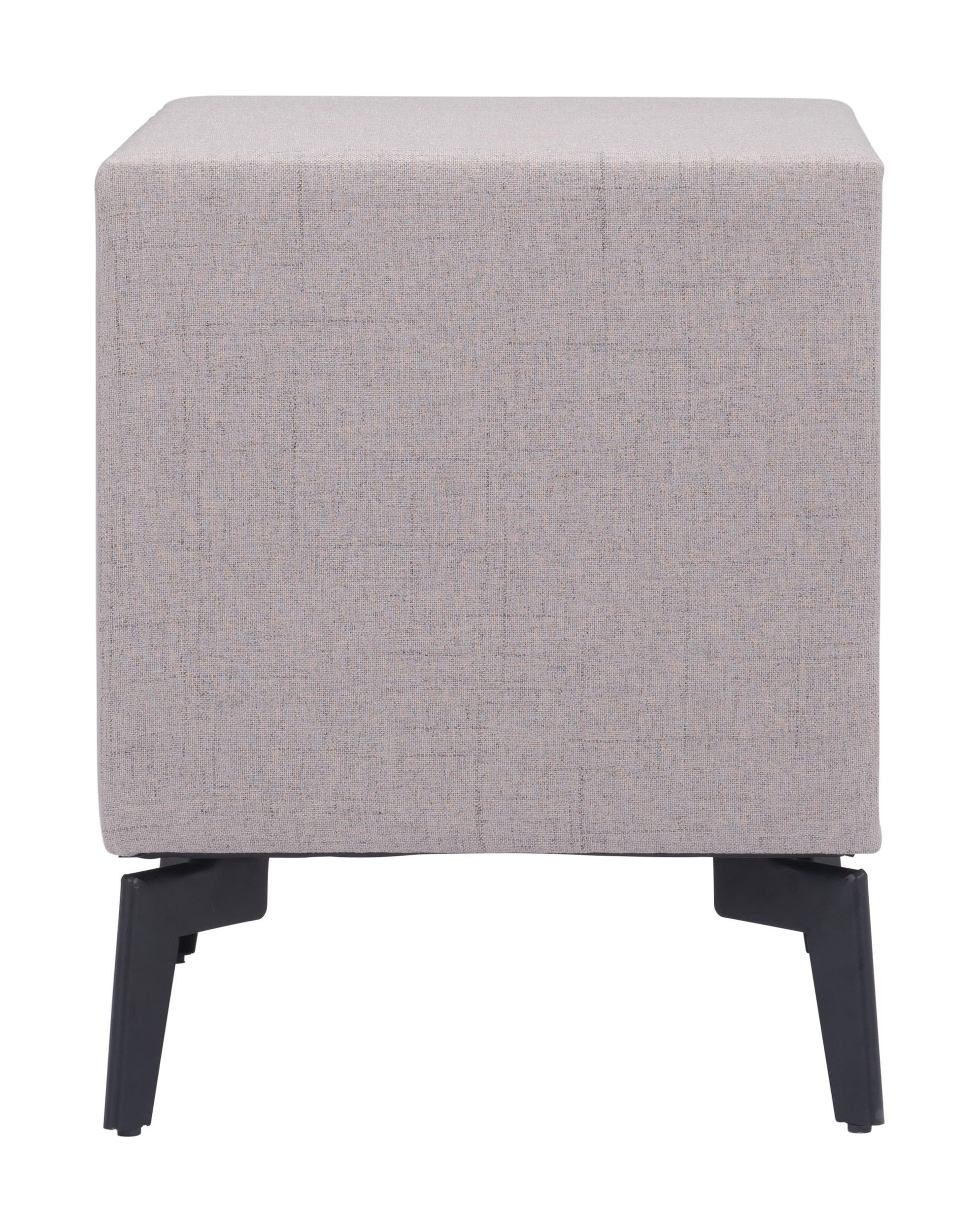 Halle Rectangular Polyester Side Table w/2 Drawers