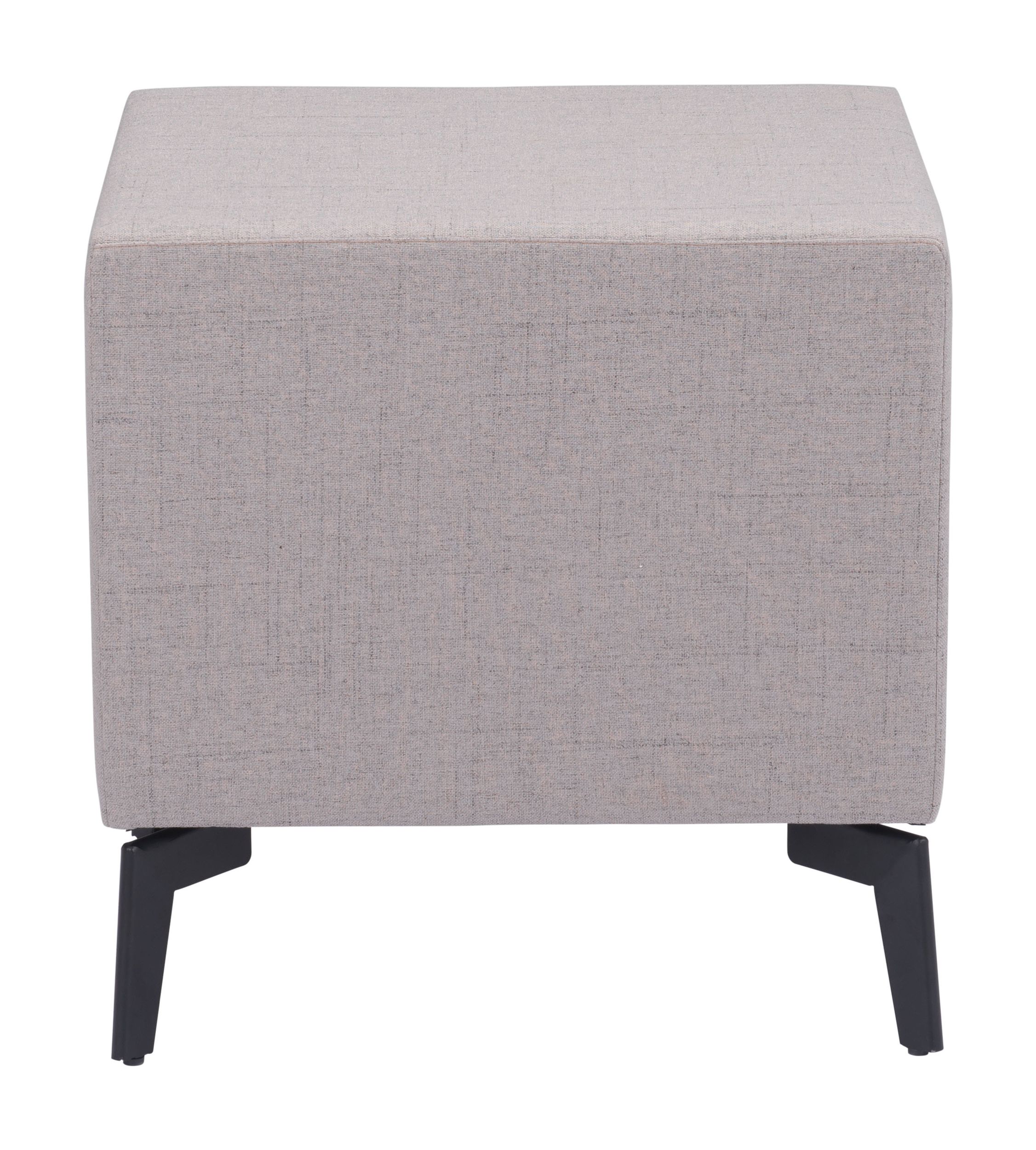 Halle Rectangular Polyester Side Table w/2 Drawers