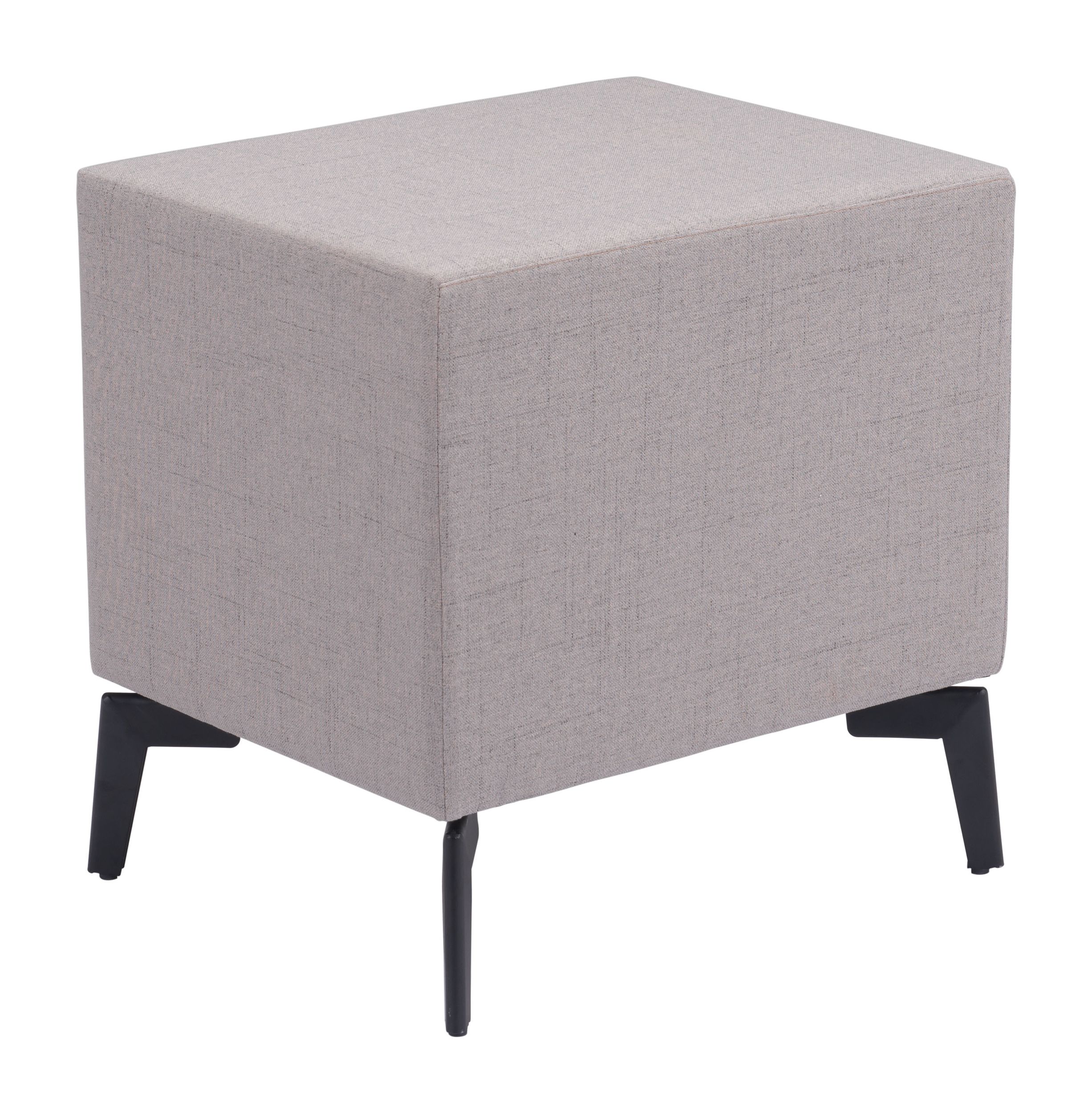 Halle Rectangular Polyester Side Table w/2 Drawers
