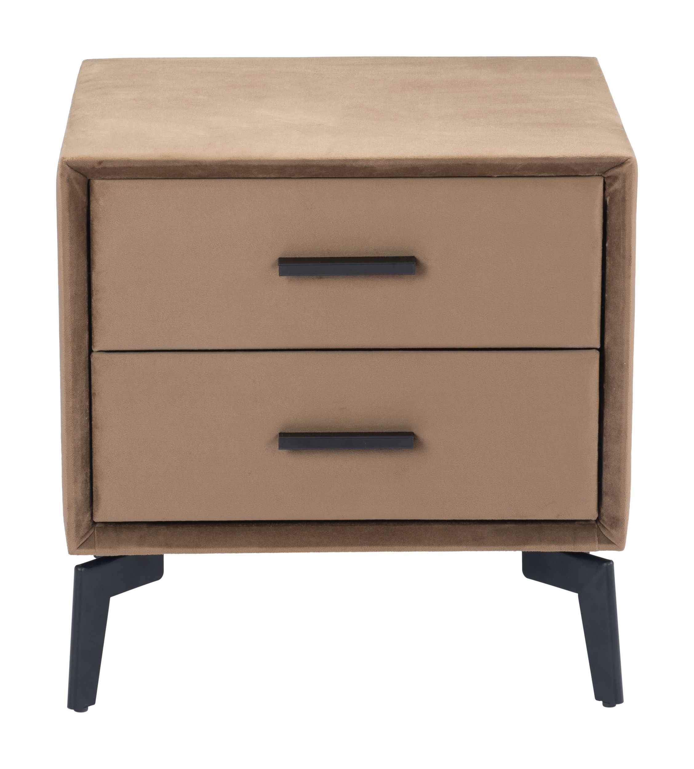 Montana Rectangular Velvet Side Table w/2 Drawers