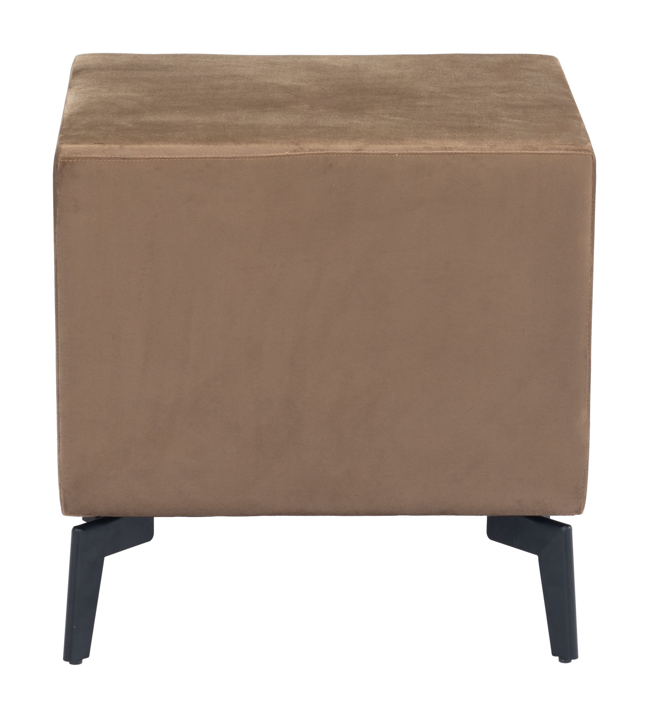Montana Rectangular Velvet Side Table w/2 Drawers