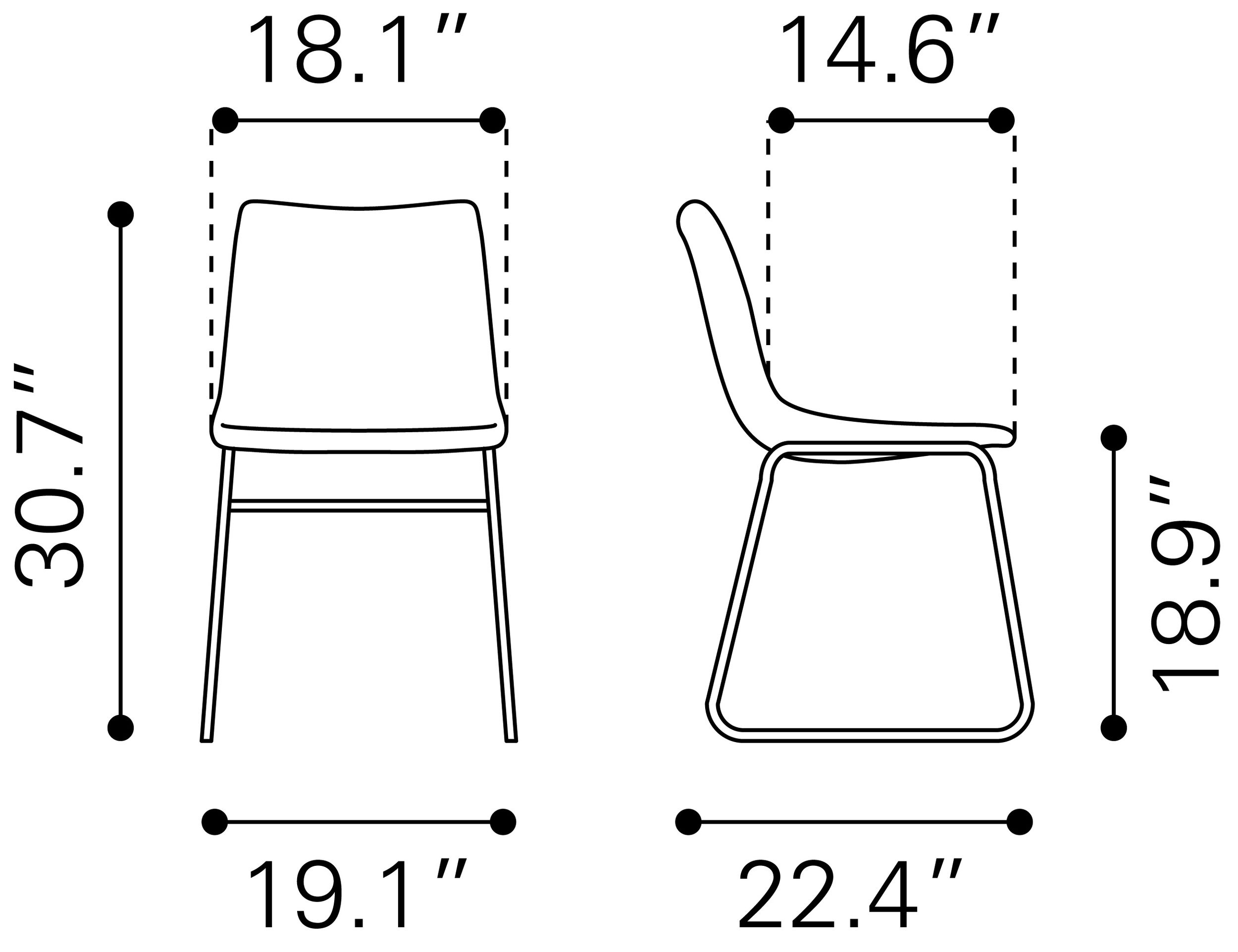 Smart Upholstery/Steel Dining Chair