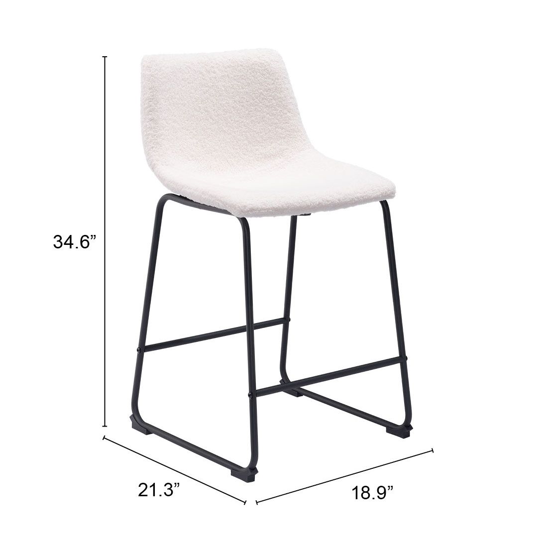 Smart Polyester/Steel Counter Stool