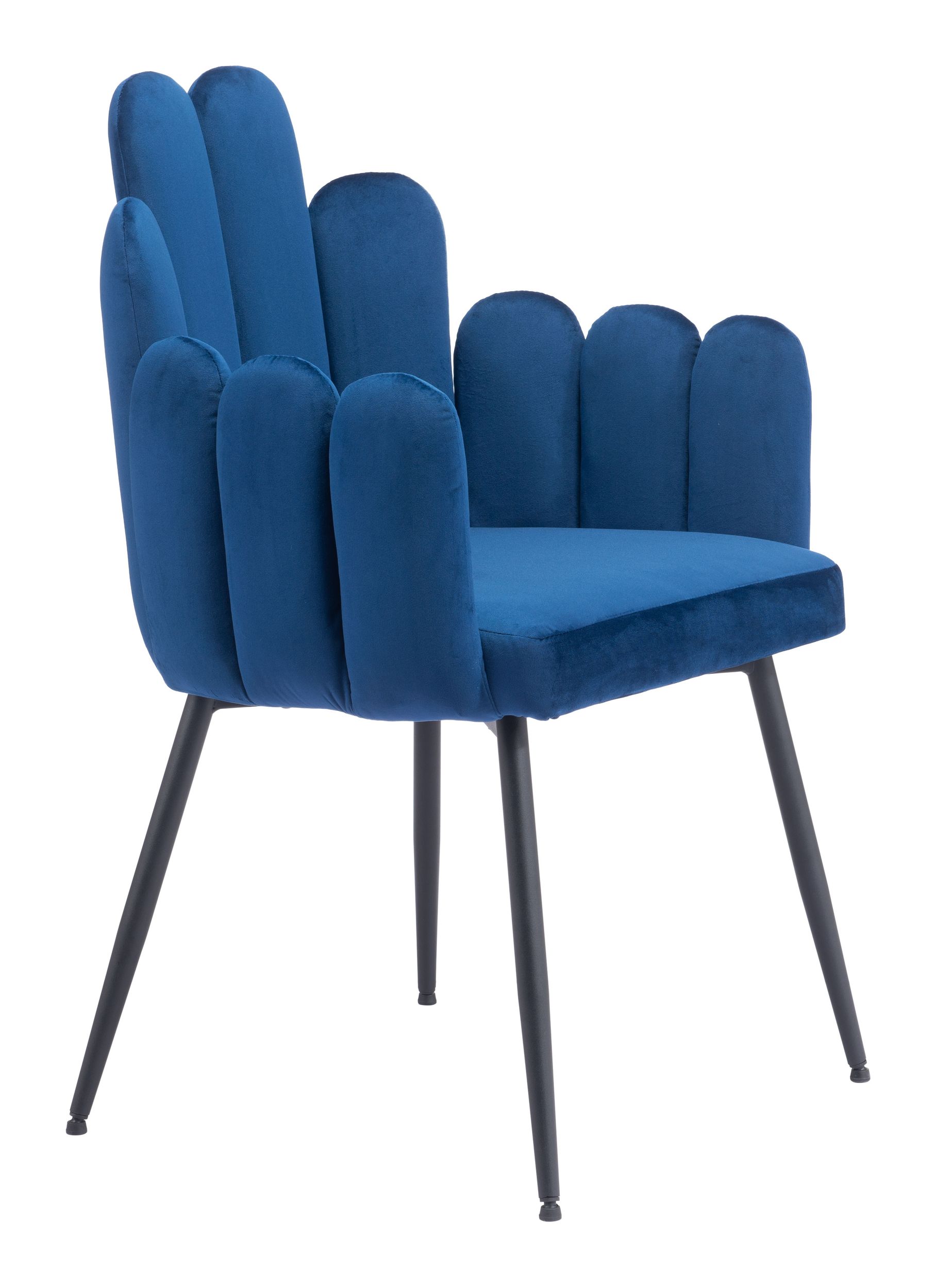 Noosa Velvet/Steel Dining Chair