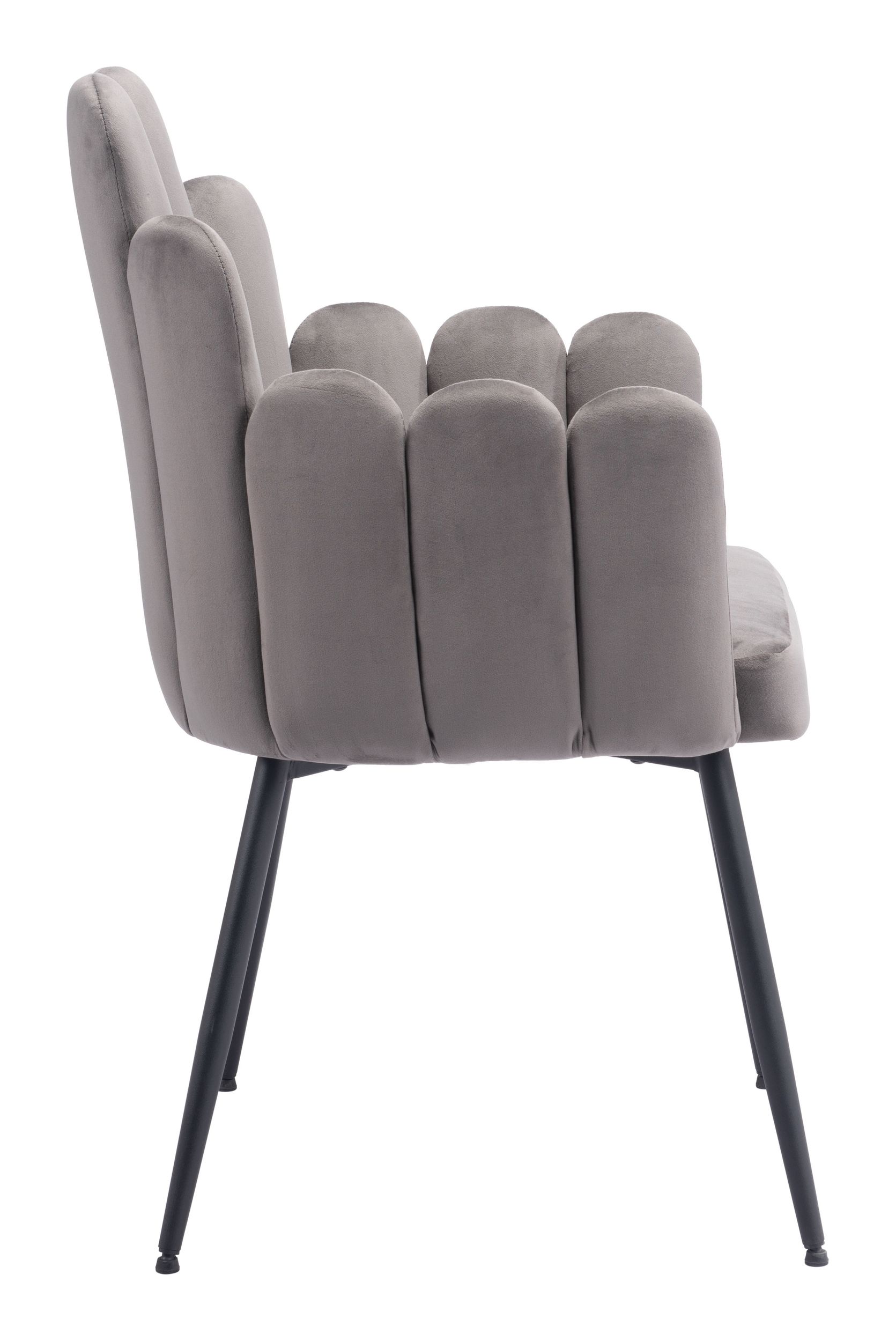 Noosa Velvet/Steel Dining Chair
