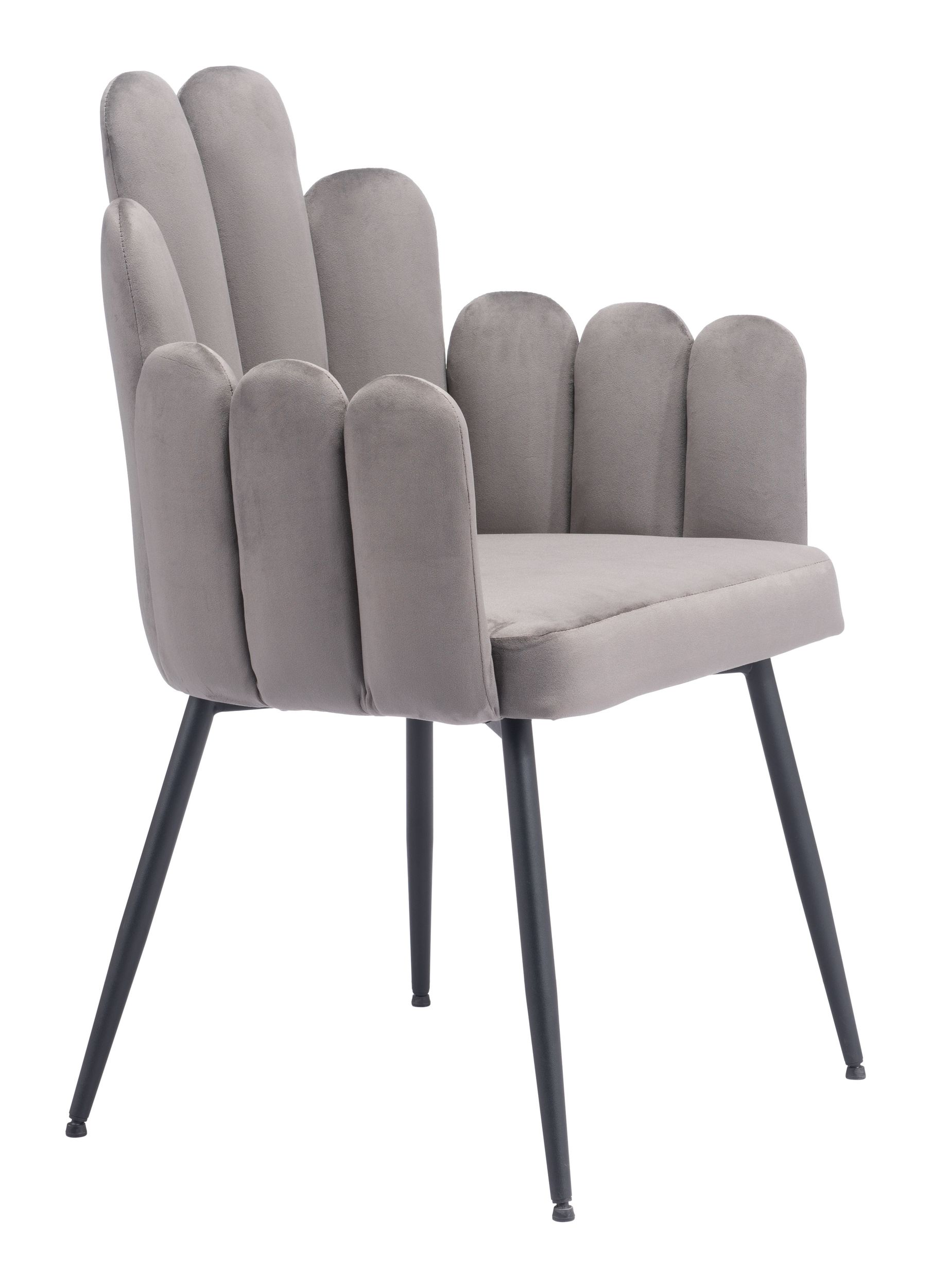Noosa Velvet/Steel Dining Chair