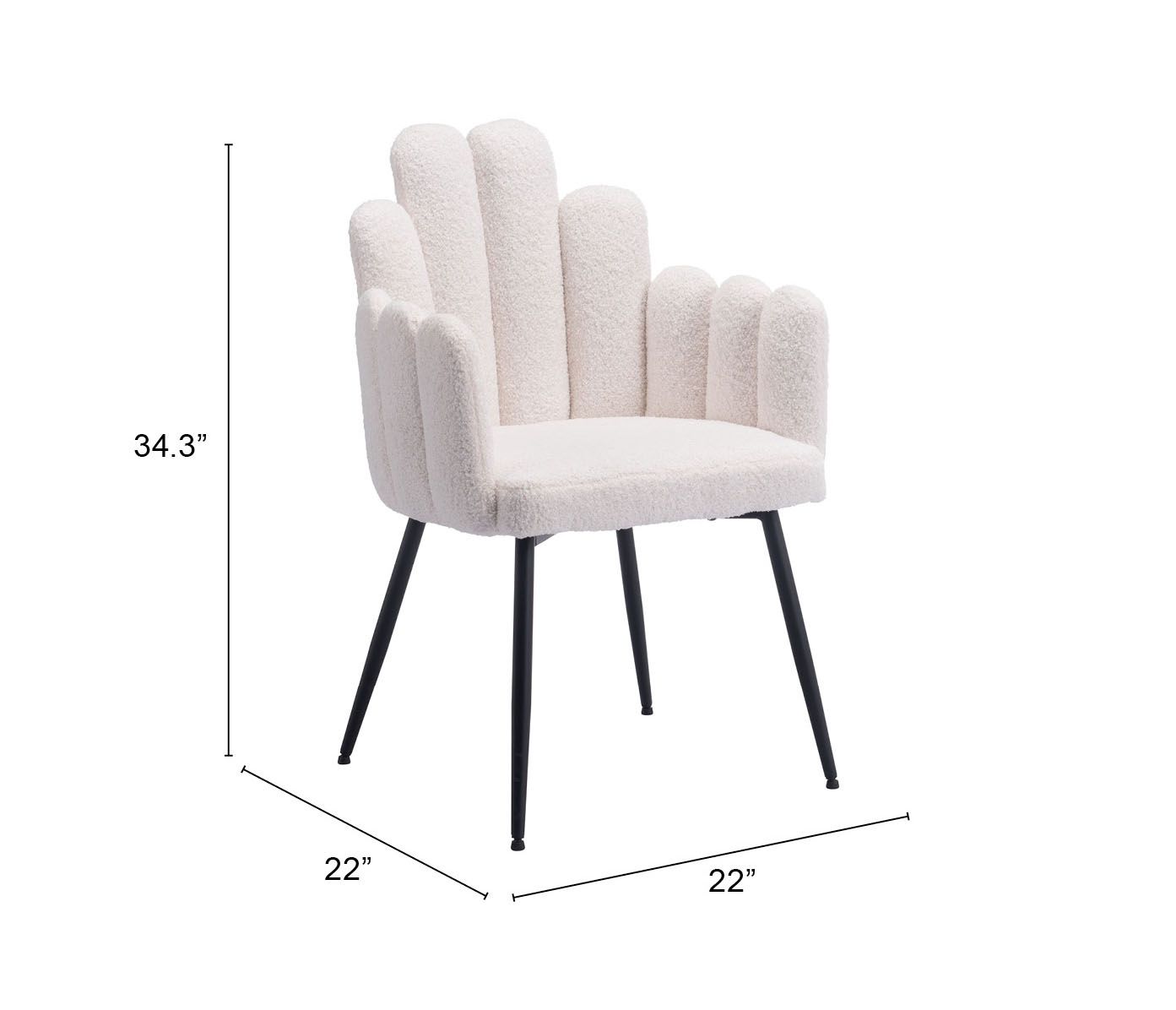Noosa Polyester/Steel Dining Chair