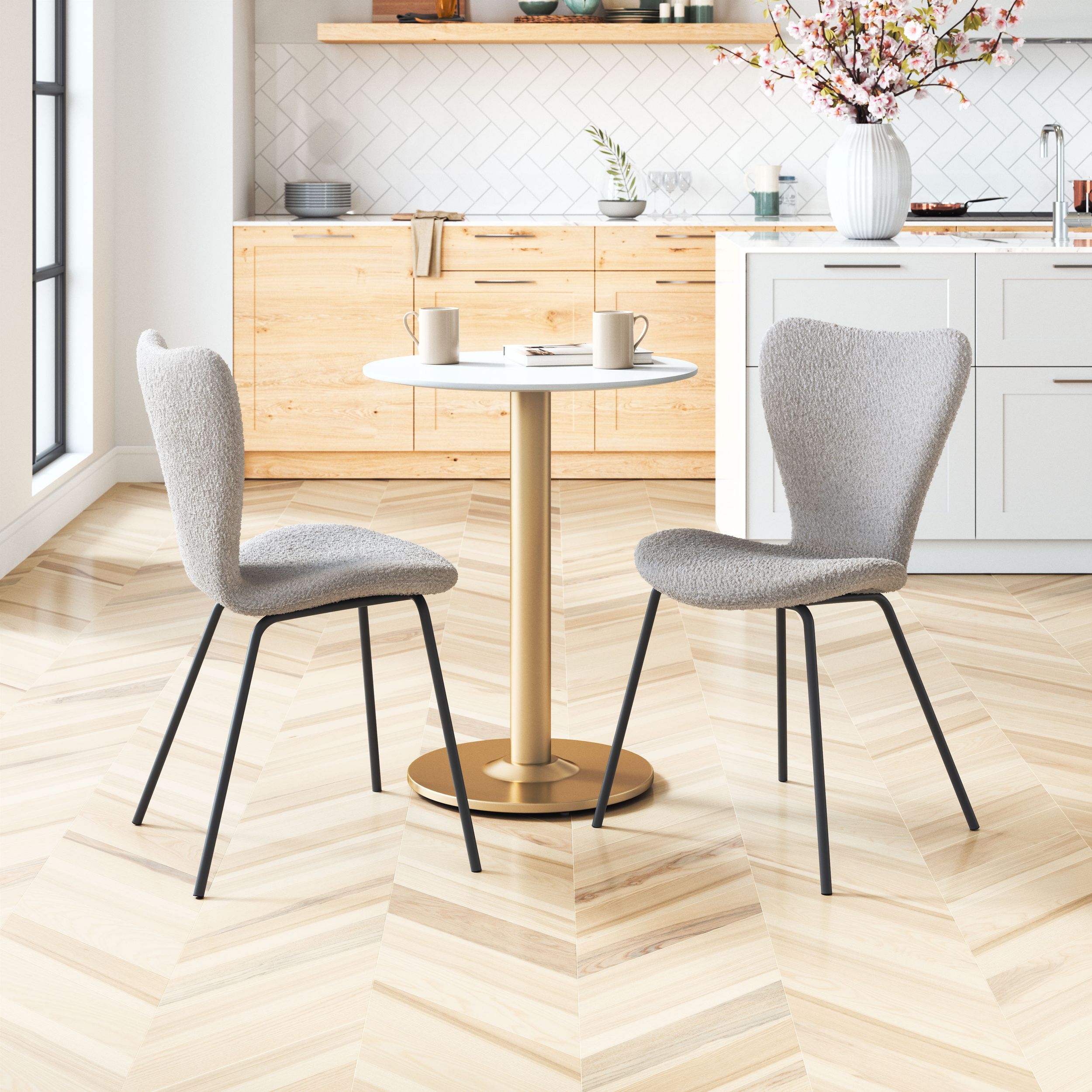 Thibideaux Polyester/Steel Dining Chair