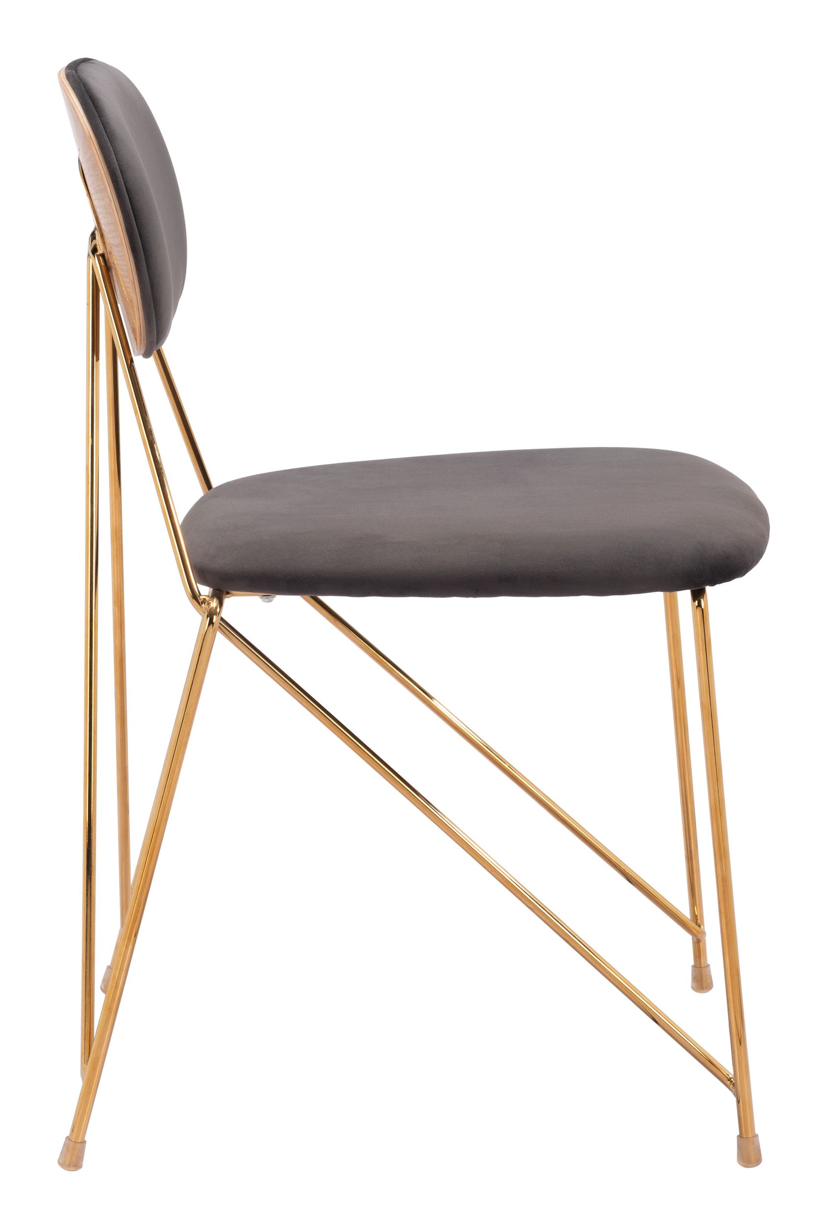 Georges Velvet/Steel Dining Chair