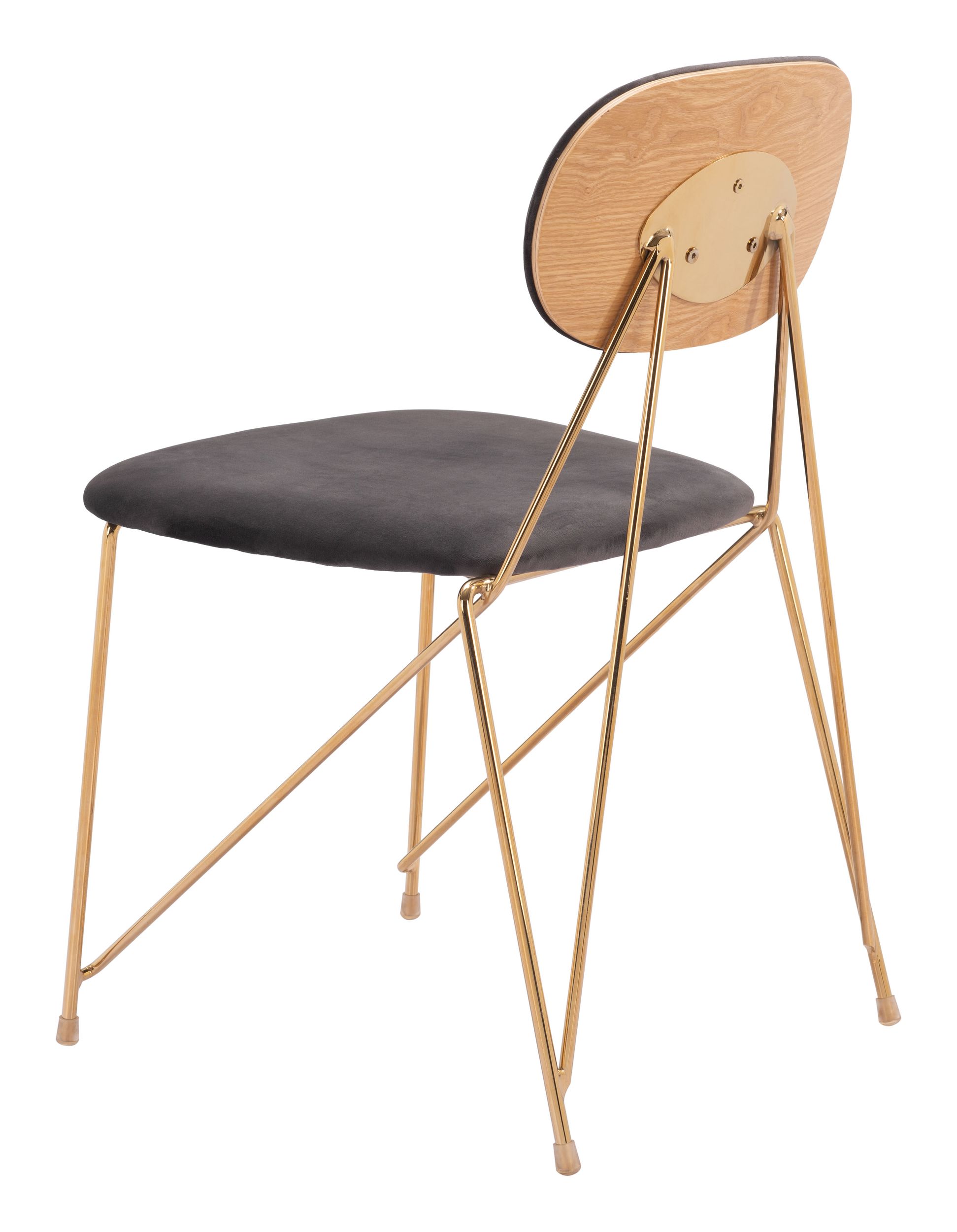 Georges Velvet/Steel Dining Chair