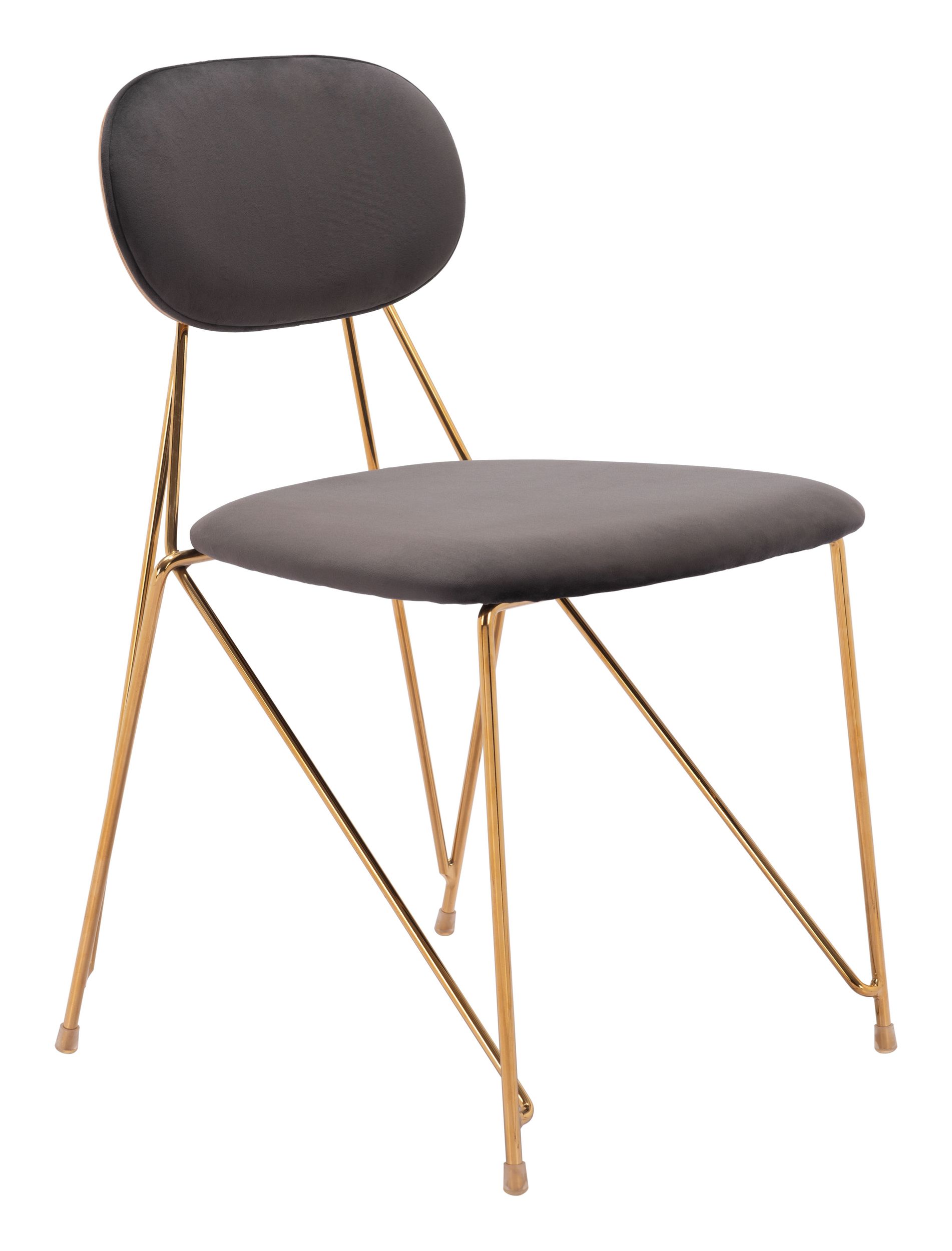 Georges Velvet/Steel Dining Chair